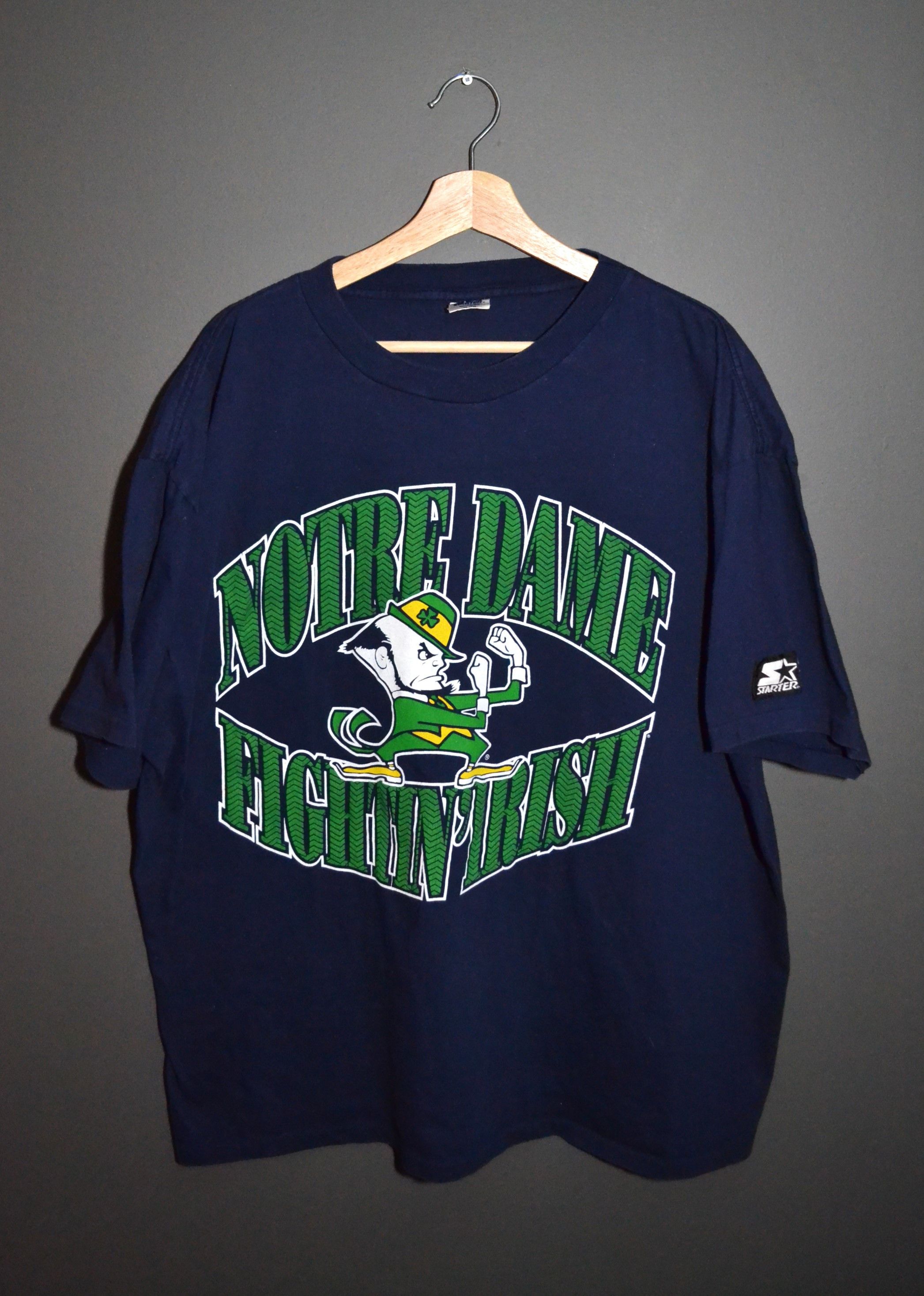Starter × Vintage Notre Dame Fightin' Irish 90s Vintage Starter T-Shirt Canada Size US XL / EU 56 / 4 - 2 Thumbnail