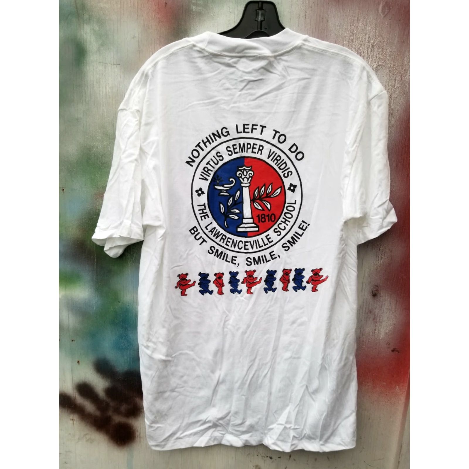 Anvil VINTAGE GRATEFUL DEAD DANCING BEARS T-SHIRT XL Men White Anvil Crew Neck Short Sleeve Cotton Blend Shirt Size US XL / EU 56 / 4 - 4 Thumbnail