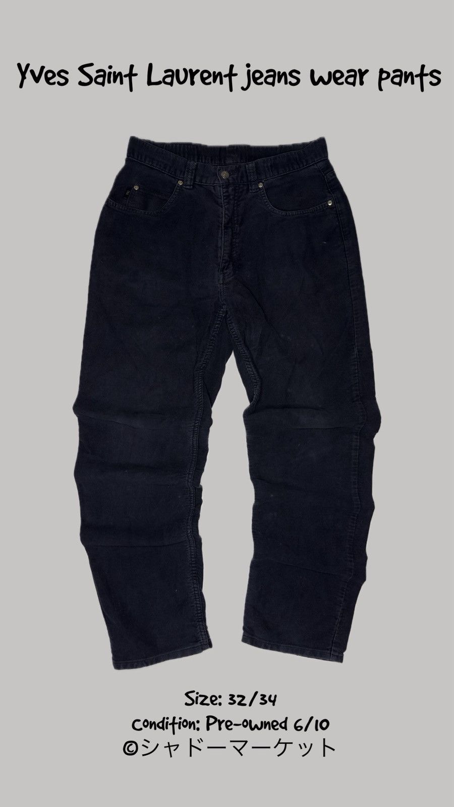 Yves Saint Laurent jeans wear pants 32x34 YSL