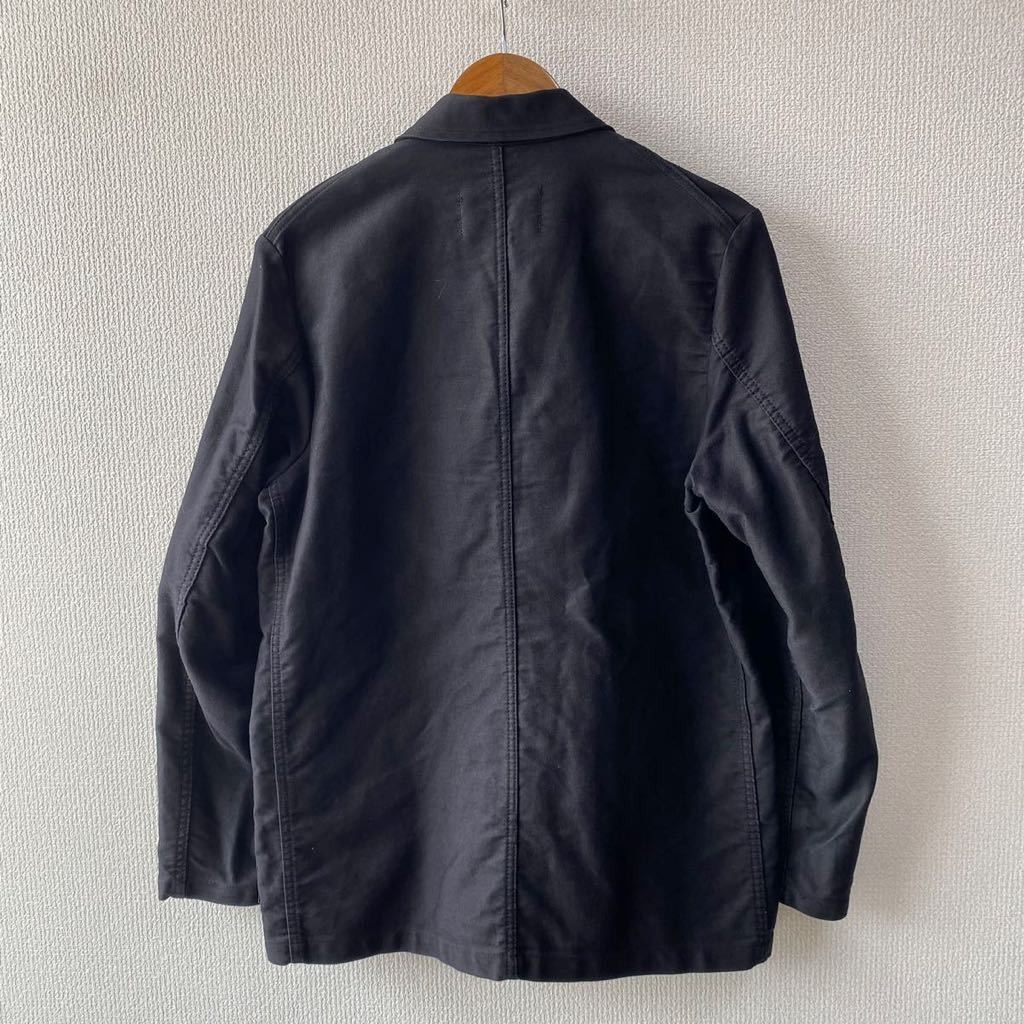 Zucca French-made ZUCCa TRAVAIL Black Moleskin Jacket Size US S / EU 44-46 / 1 - 2 Thumbnail
