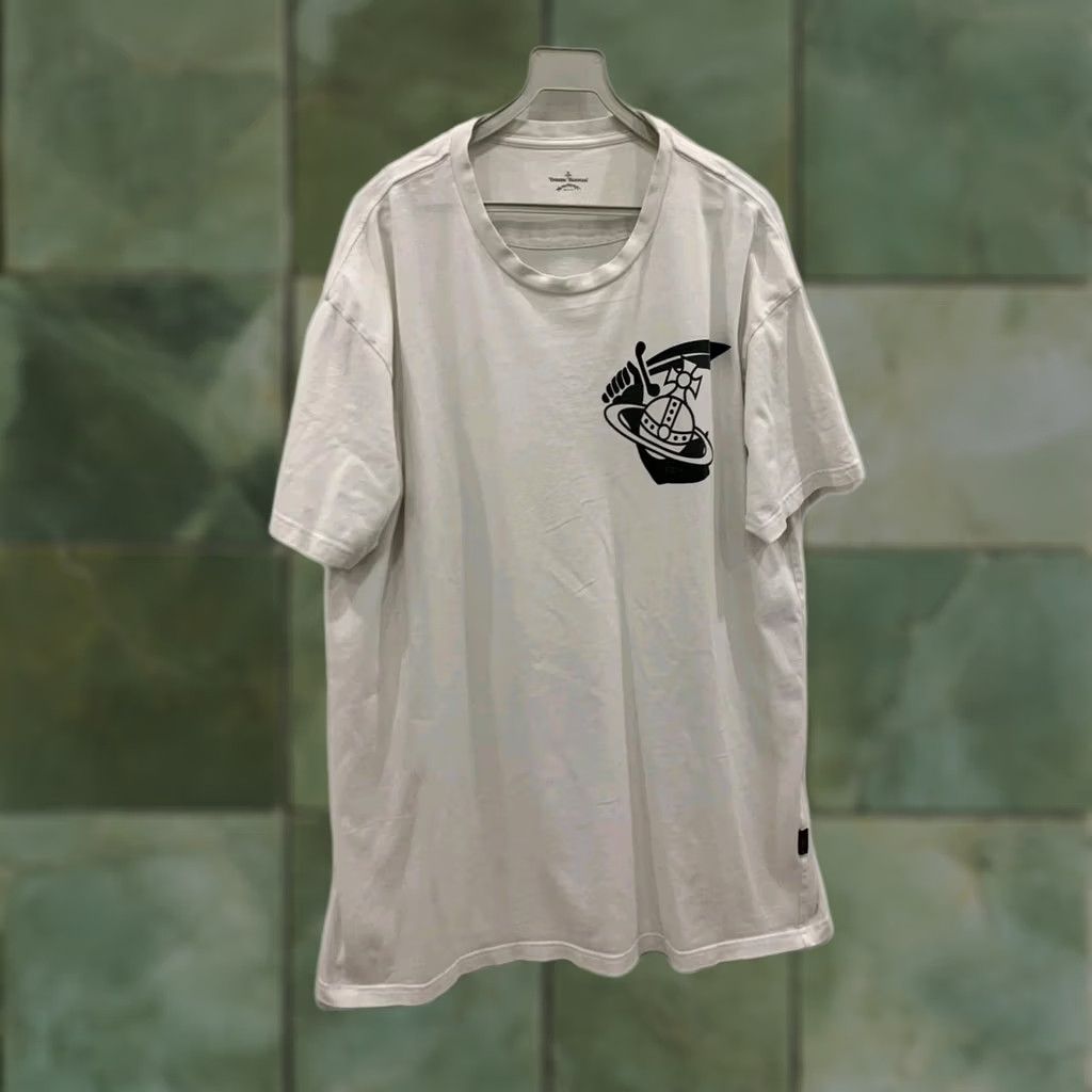 Vivienne Westwood VINTAGE Vivienne Westwood Anglomania Orb Graphic White T-Shirt Large Mens Size US L / EU 52-54 / 3 - 1 Thumbnail