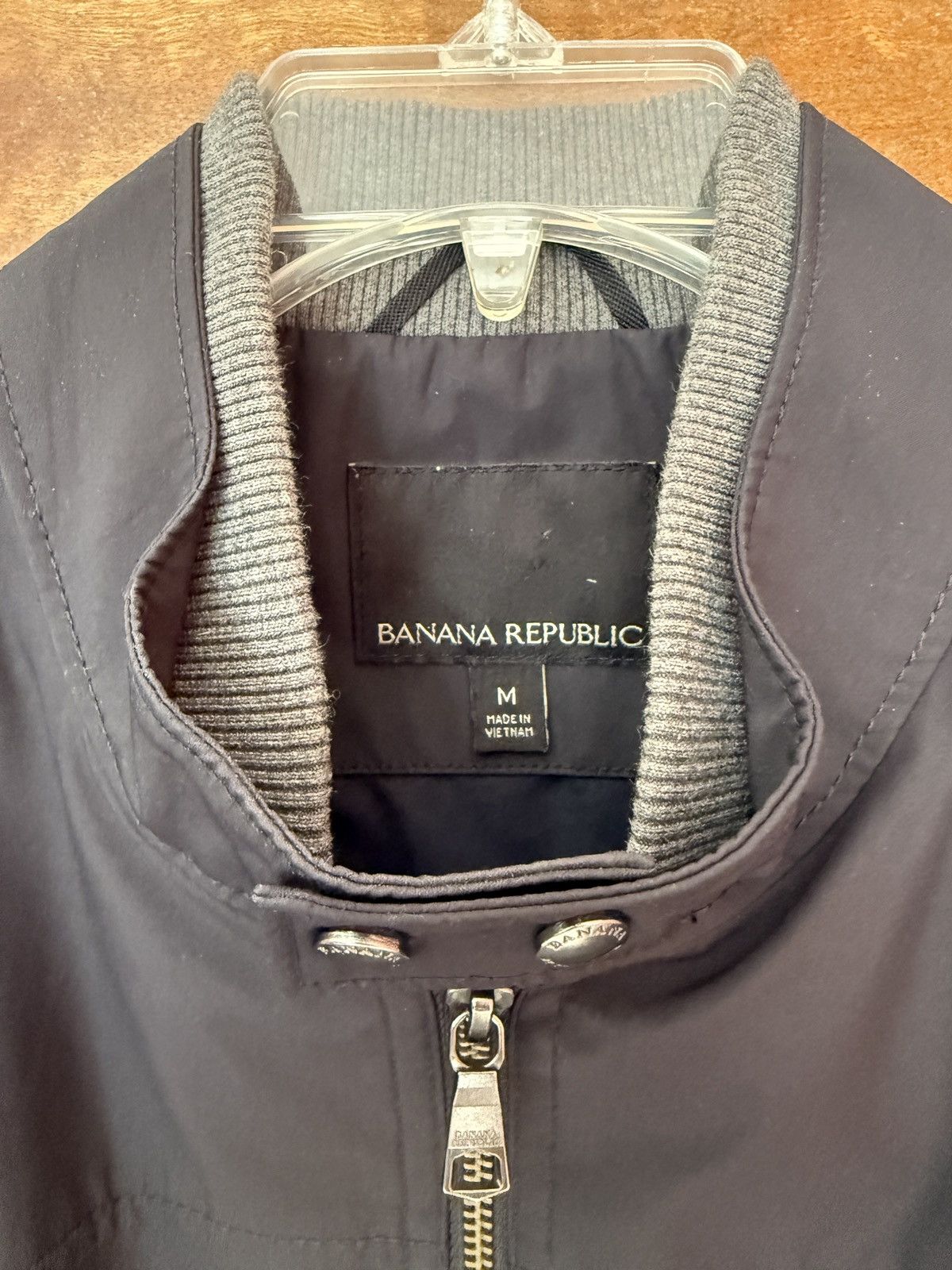 Banana Republic Banana Republic Men’s Black Bomber Lined Aviation Jacket M Size US M / EU 48-50 / 2 - 3 Thumbnail