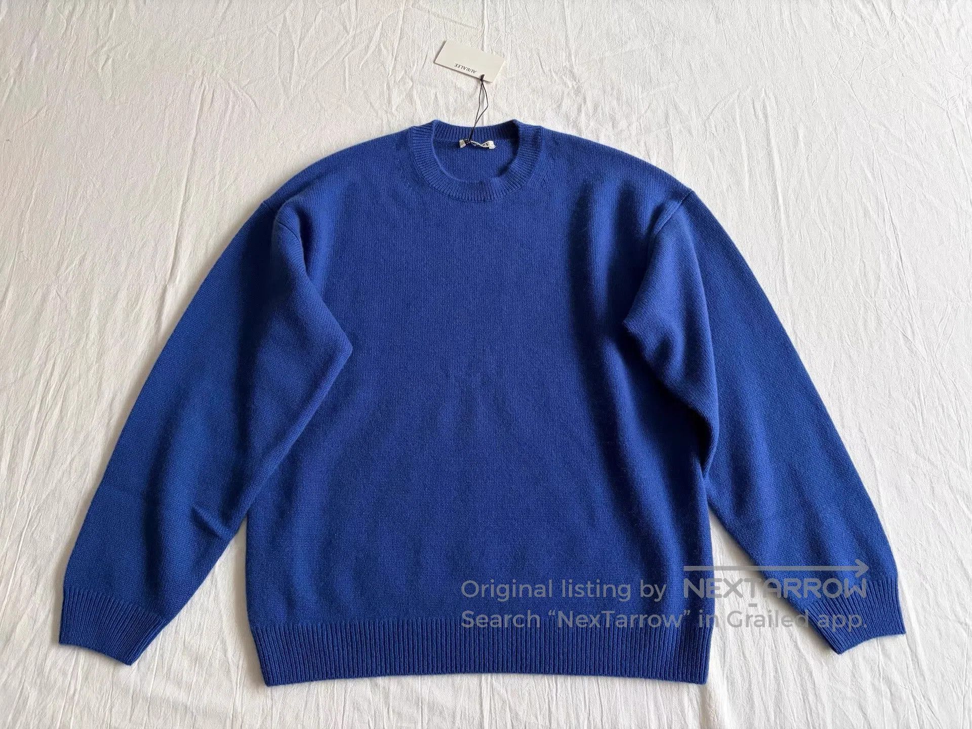Auralee Blue Long Sleeve Sweater Size L. Size US L / EU 52-54 / 3 - 1 Thumbnail