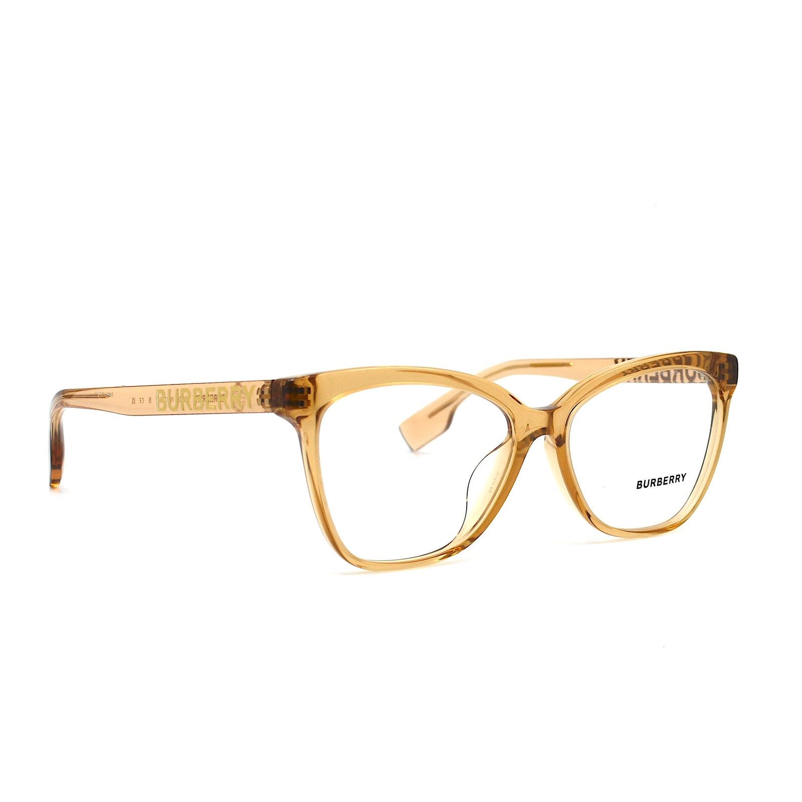 Burberry NEW BURBERRY BE2364F 3779 TRANSPARENT BROWN EYEGLASSES FRAME Size ONE SIZE - 2 Thumbnail