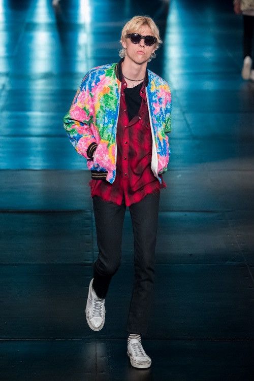 Saint Laurent Paris SAINT LAURENT PARIS BY HEDI SLIMANE 16SS SEQUIN BOMBERJACKET Size US S / EU 44-46 / 1 - 10 Thumbnail