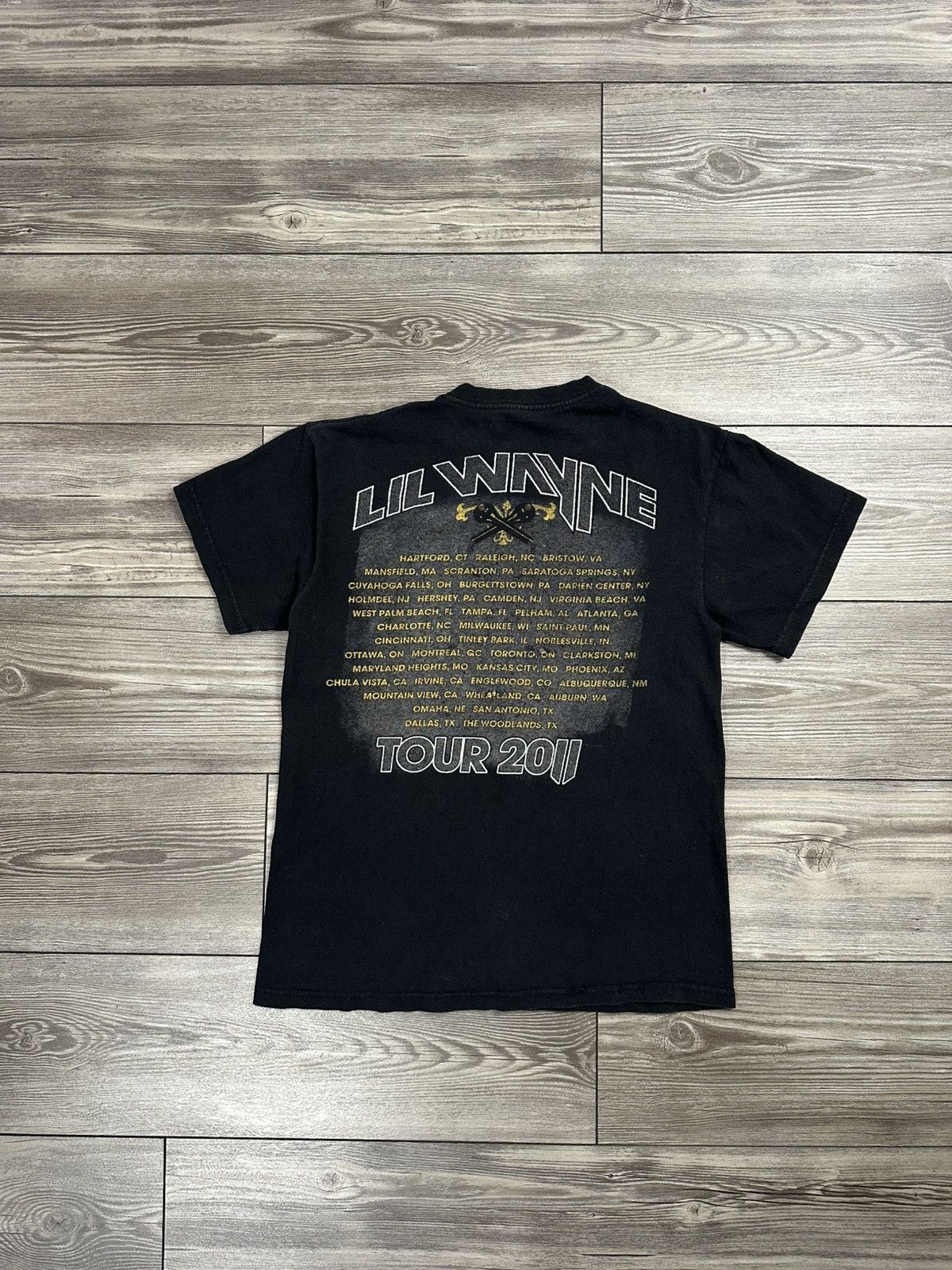 Rap Tees Lil Wayne 2011 Tour T Shirt Size US M / EU 48-50 / 2 - 2 Thumbnail