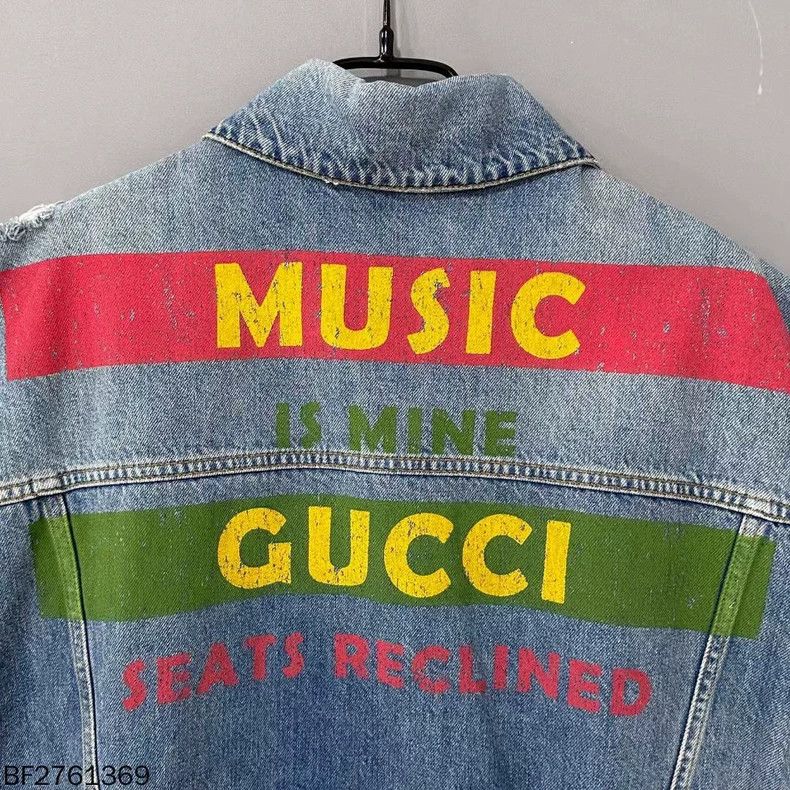 Gucci Gucci Size38 Back belt logo denim sleeveless jacket Size US XXS / EU 40 - 5 Thumbnail