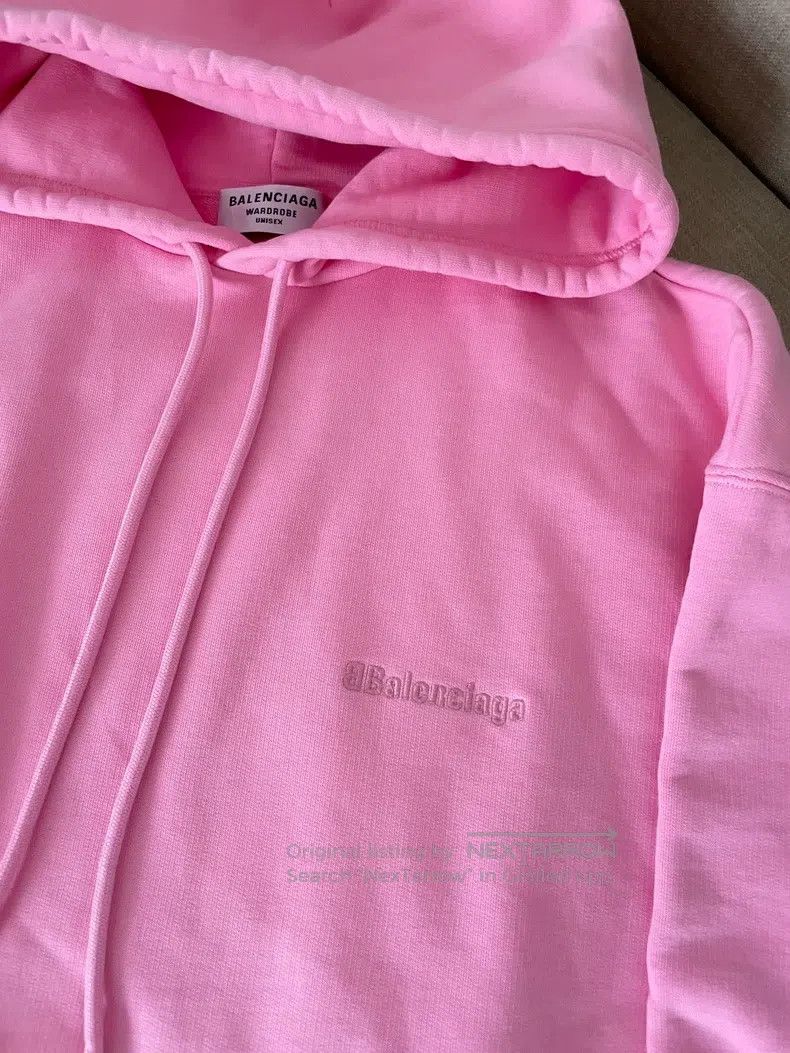 Balenciaga Balenciaga Pink Small Logo Hoodie Size US S / EU 44-46 / 1 - 2 Thumbnail