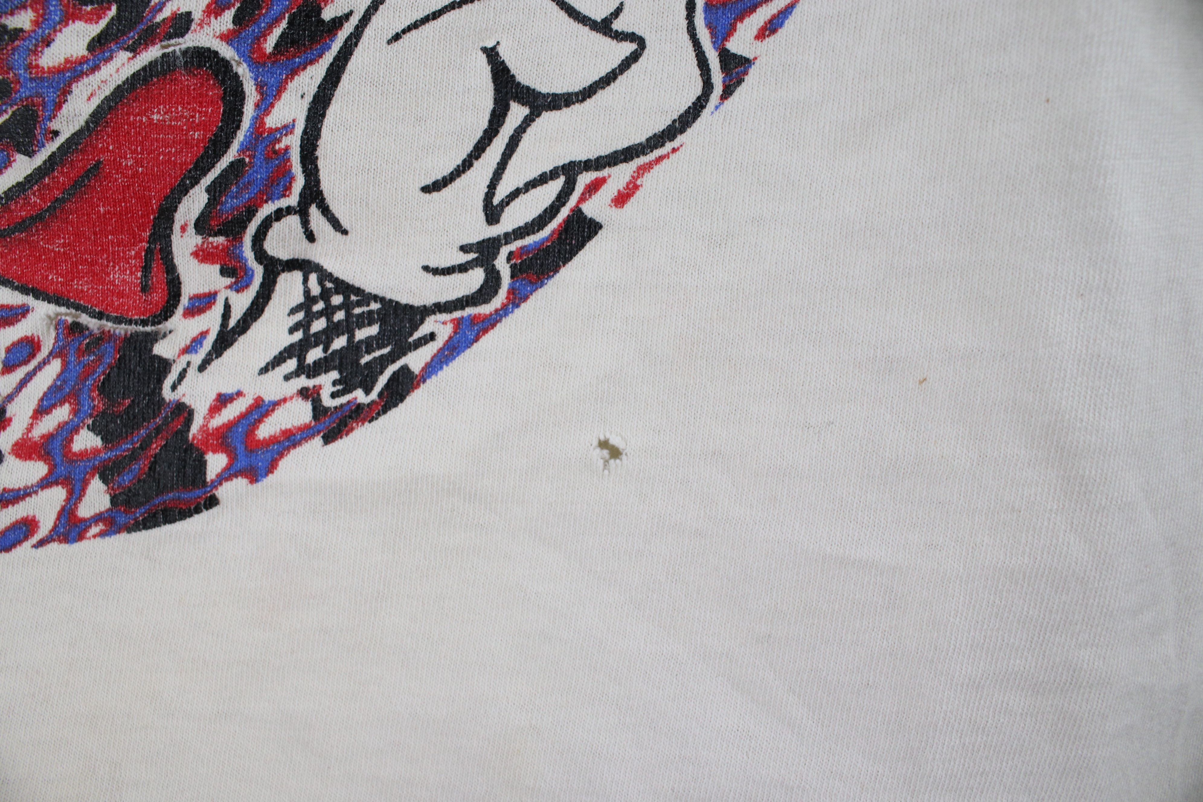 Vintage Vintage 90s Cat In the Hat Grateful Dead Band T-Shirt USA Size US XL / EU 56 / 4 - 9 Thumbnail