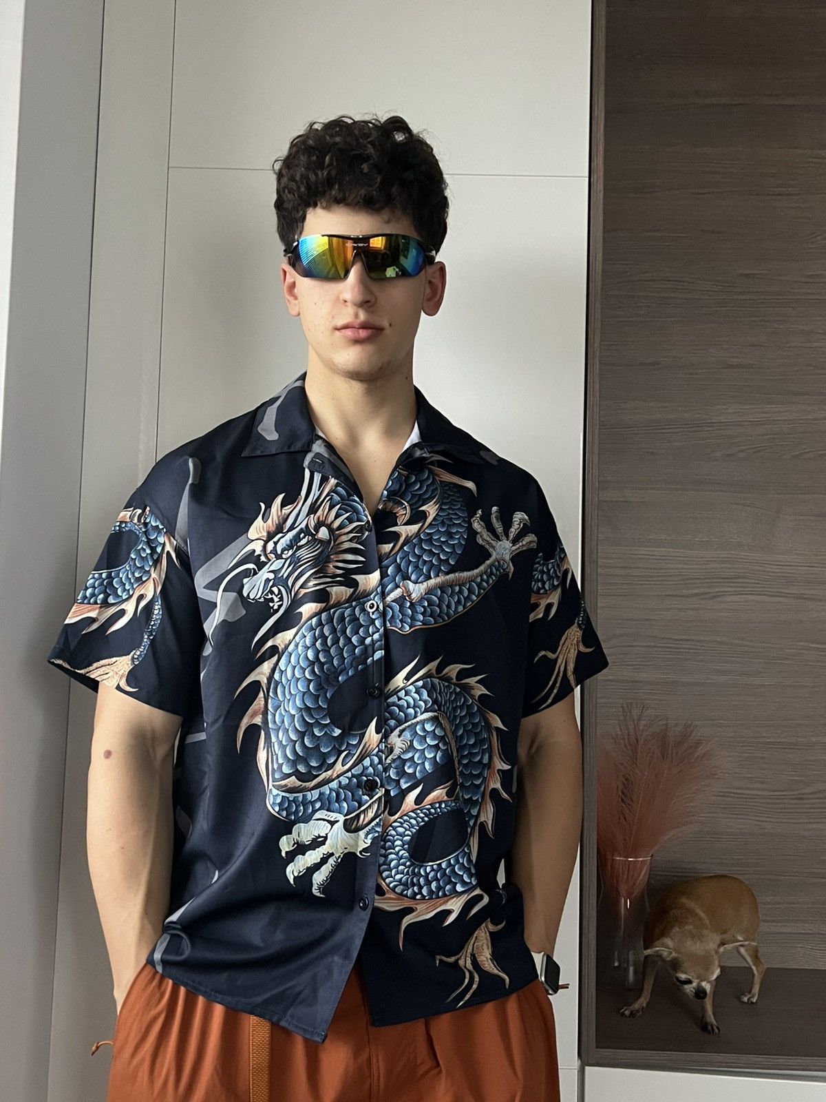 Affliction × Japanese Brand ‼️Archival Japanese Style Dragon Y2k Lite Weight Silk Tee‼️ Size US L / EU 52-54 / 3 - 1 Thumbnail