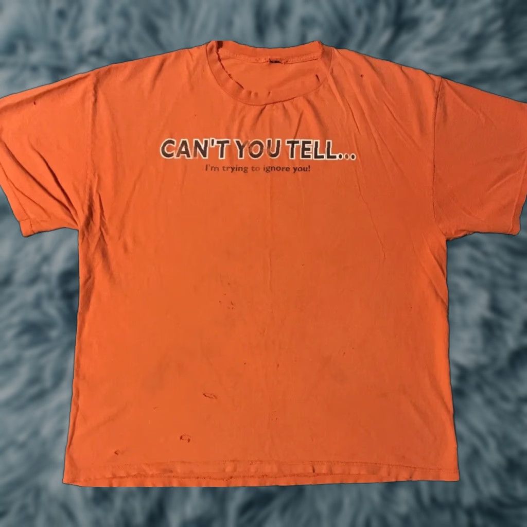 Thrasher VINTAGE I’m Trying To Ignore You Thrashed Faded Shirt XL Orange Mens T-Shirt 80s 90s Grunge Sarcasm Funny Saying Distressed Size US XL / EU 56 / 4 - 1 Thumbnail
