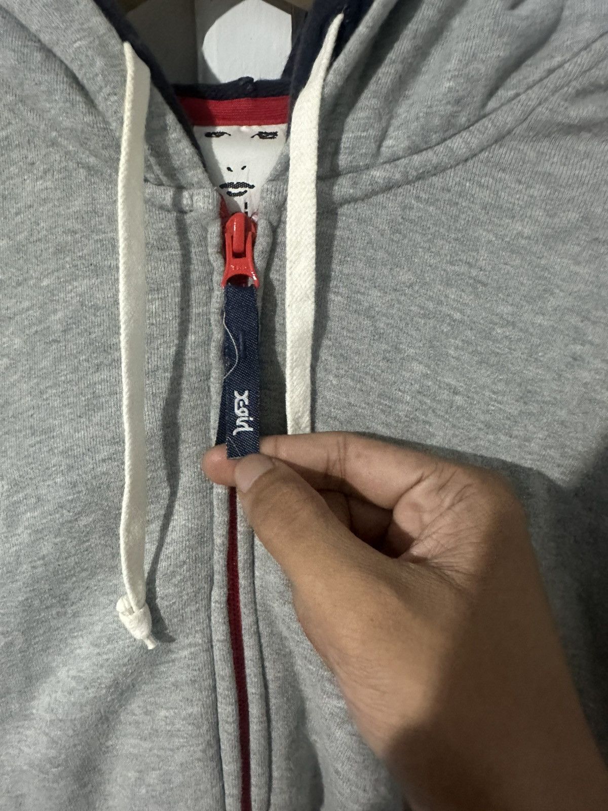 RARE X-GIRL SPELL OUT DOUBLE HOODED