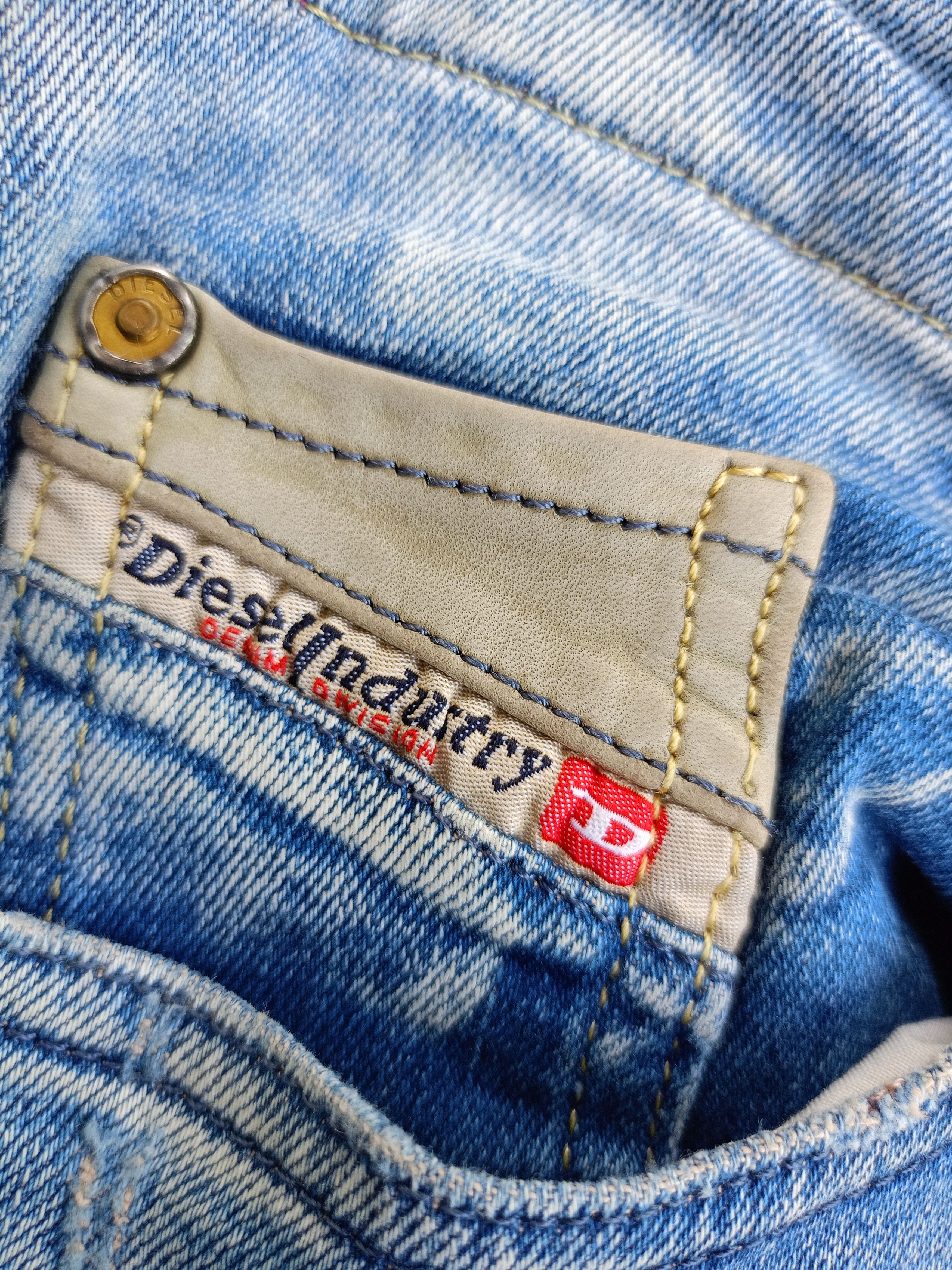 Diesel × Vintage DIESEL Grupee Cropped Super Slim Skinny Streetwear Denim Size 27" / US 4 / IT 40 - 13 Thumbnail