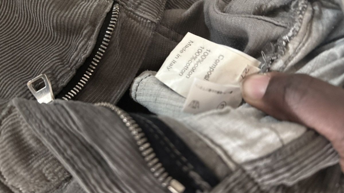 Double-Zip Corduroy Bikers