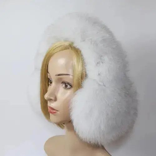 Japanese Brand Genuine Fur Earmuffs For Winter Size ONE SIZE - 1 Thumbnail