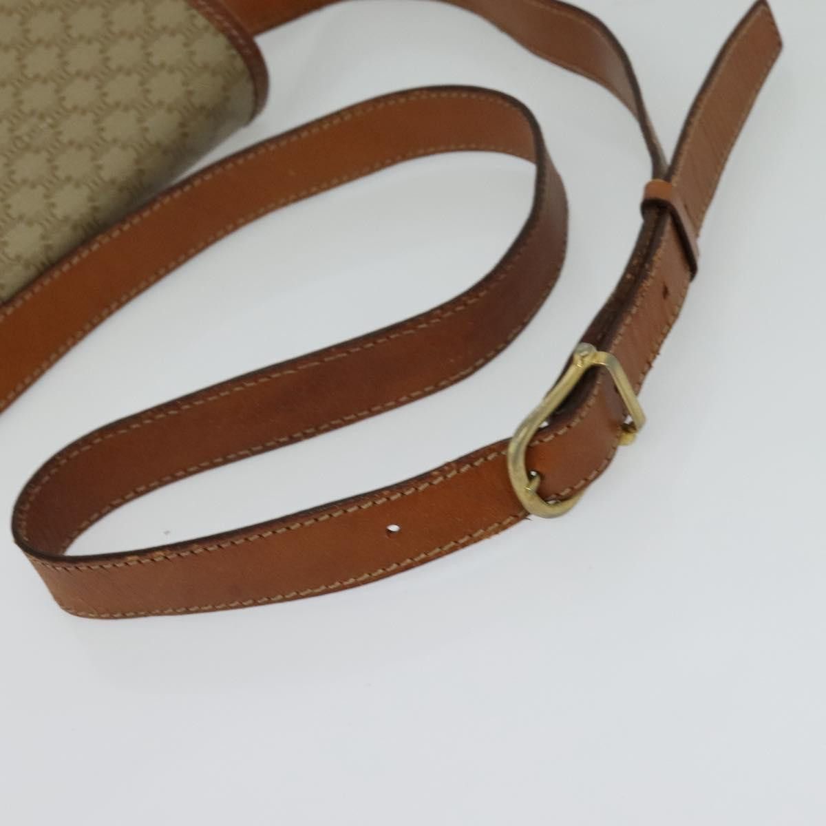 Celine CELINE Macadam Canvas Shoulder Bag Pvc Beige Gold Size ONE SIZE - 7 Thumbnail