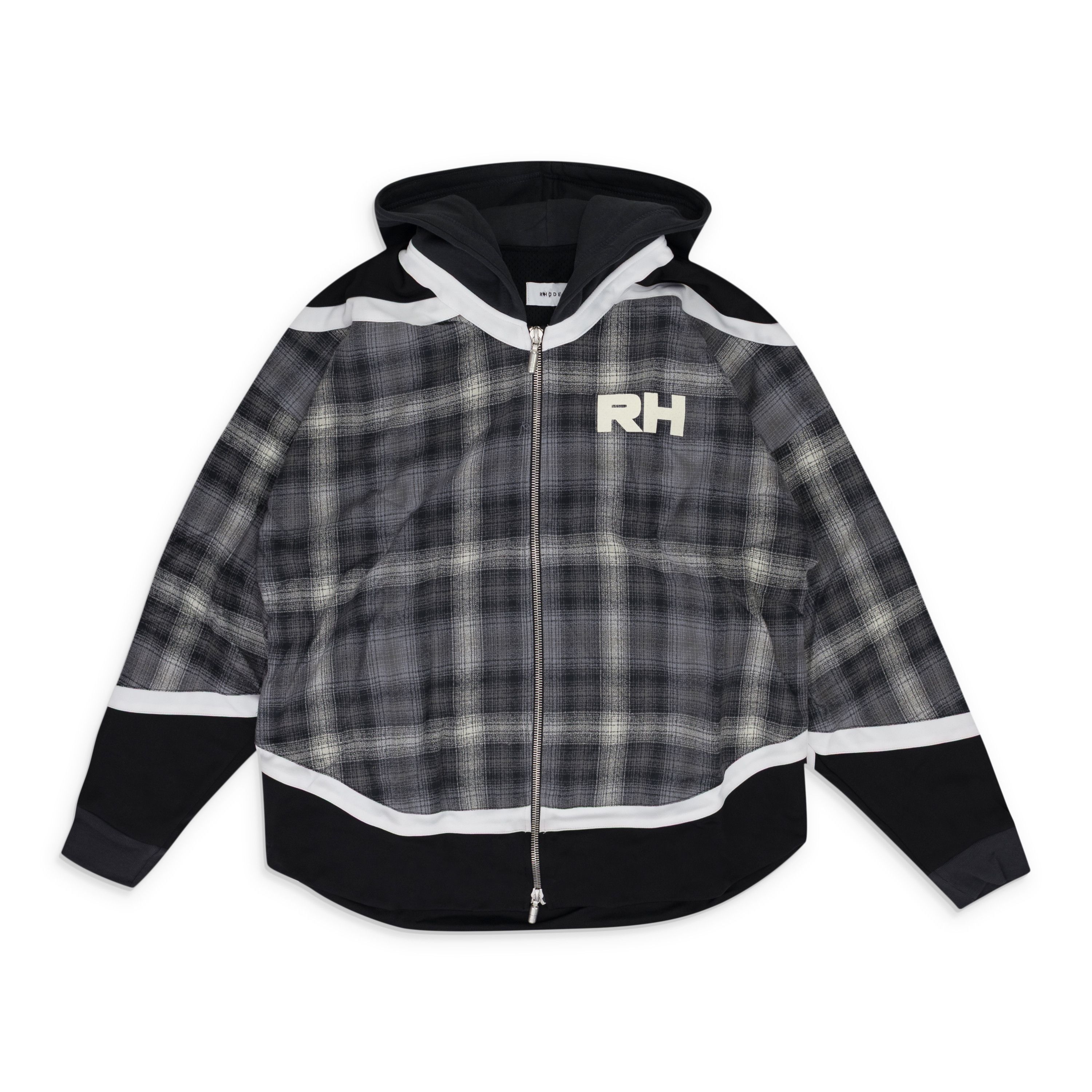 Rhude Hockey Zip Up Hoodie SIZE M Size US M / EU 48-50 / 2 - 1 Thumbnail