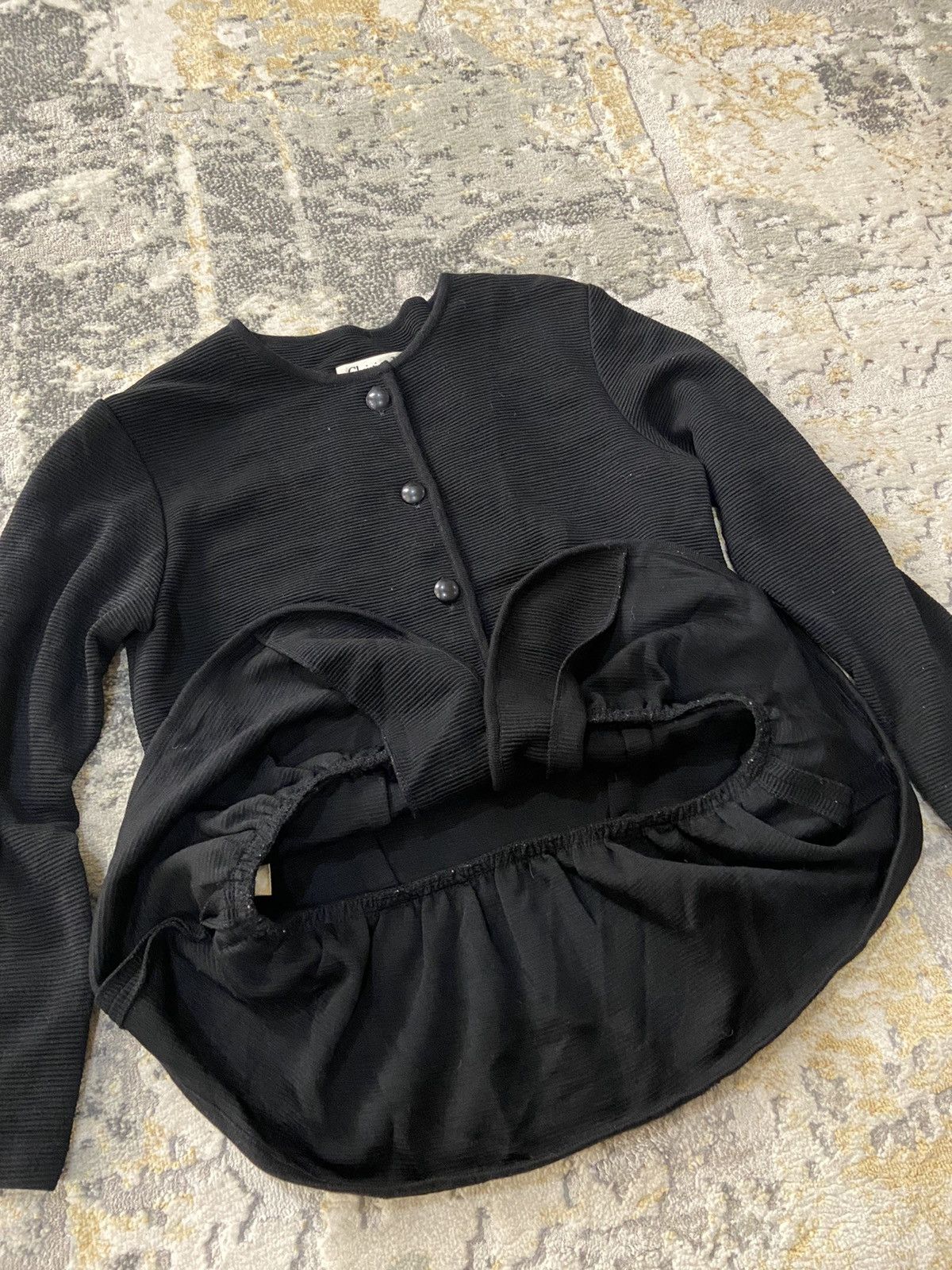 Christian Dior Monsieur RUFFLE CROPPED CARDIGAN Size M / US 6-8 / IT 42-44 - 6 Thumbnail