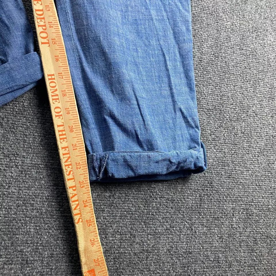 Talbots Talbots Pants Women's 16P Petite Blue Capri Cuffed Hem Size 38" / US 16 / IT 52 - 5 Thumbnail