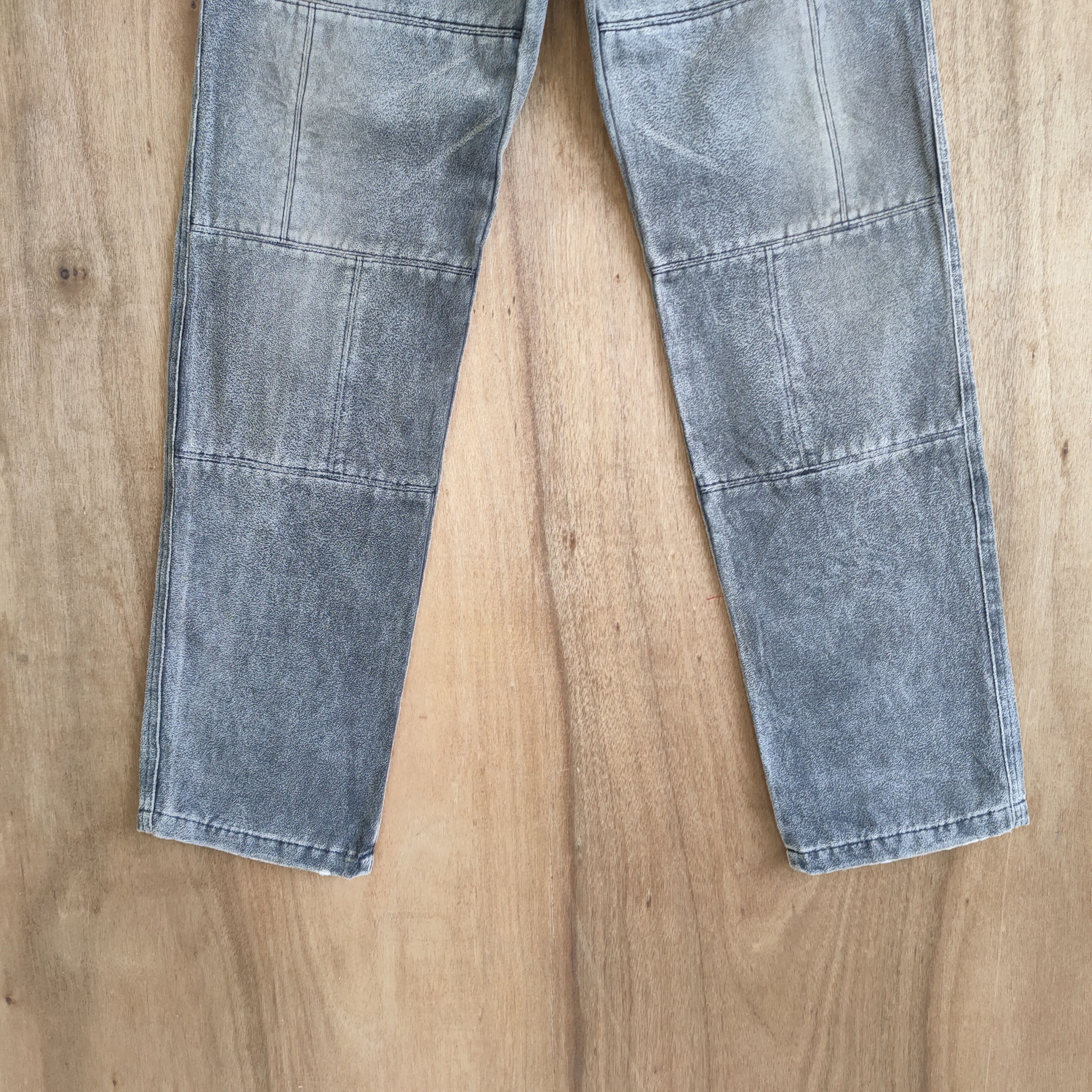 Japanese Brand VINTAGE ALBE FLEECE FADED DOUBLE KNEE PANTS Size US 29 - 3 Thumbnail