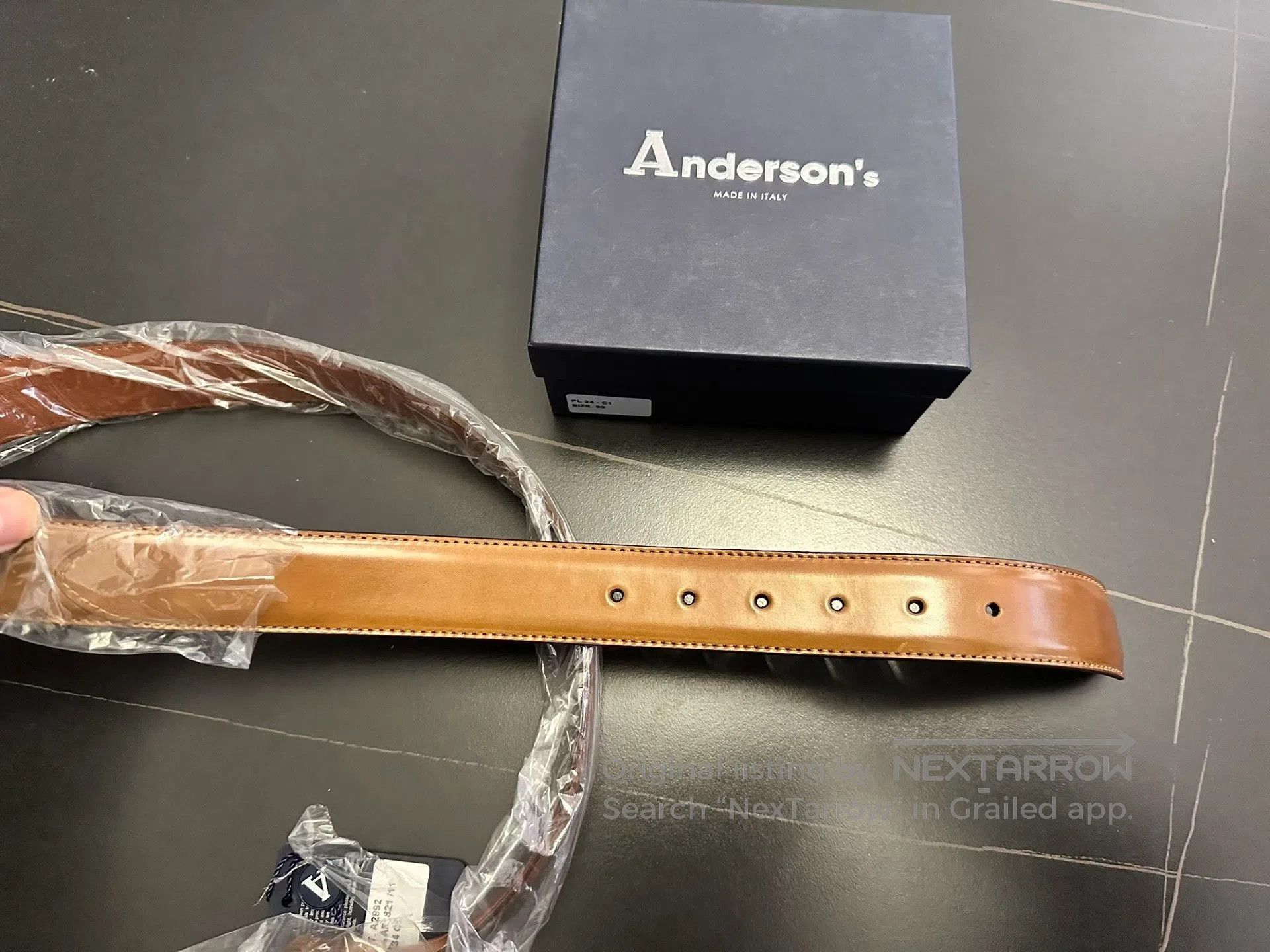 Andersons Anderson's Horween Shell Cordovan Gentleman Belt. Size ONE SIZE - 2 Thumbnail