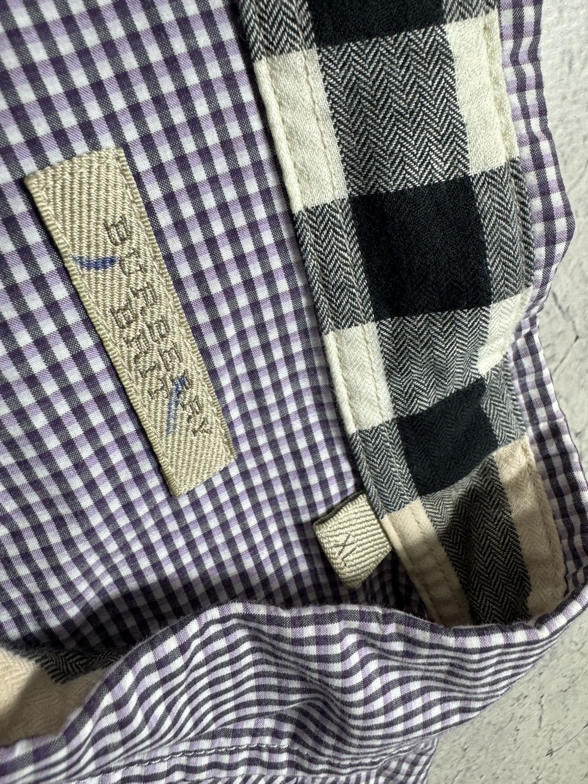 Burberry Burberry Checked Button Up Shirt Vintage Luxury Size XL Size US XL / EU 56 / 4 - 8 Thumbnail