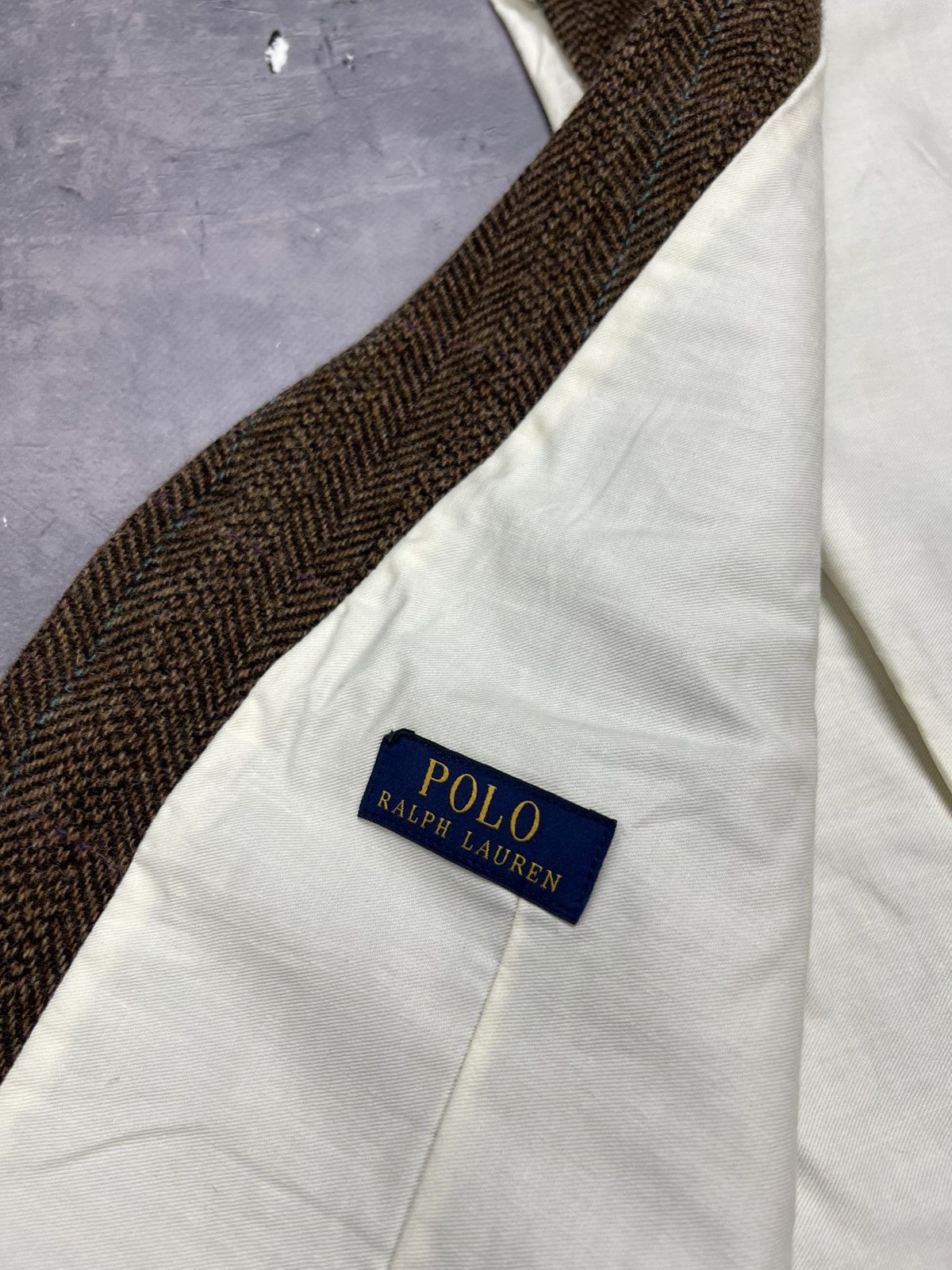 Polo Ralph Lauren Polo Ralph Lauren Vest Waistcoat Suit Herringbone Wool 38R Size 38R - 13 Thumbnail