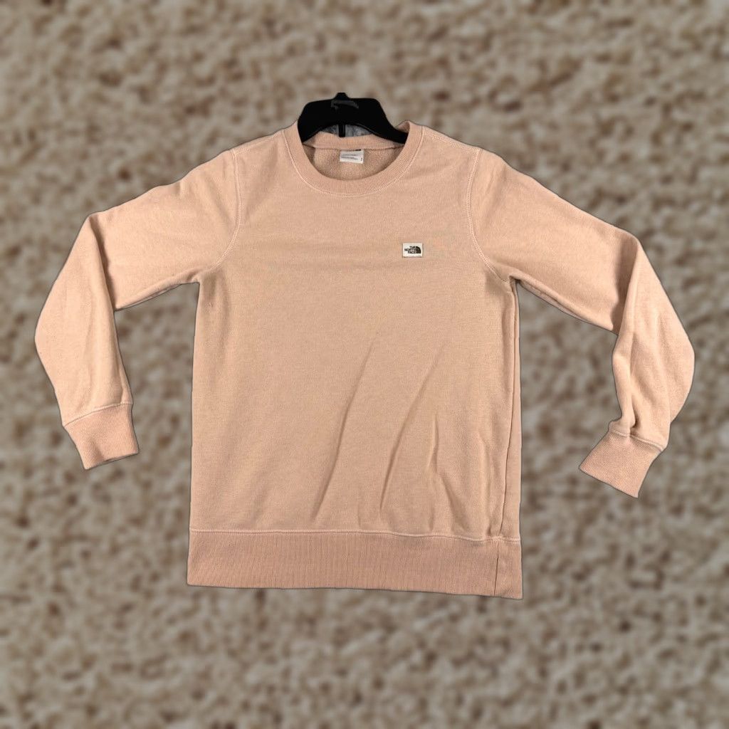 The North Face VINTAGE The North Face Sweater Shirt Womens Small Peach Pullover Cotton Blend Long Sleeve Size S / US 4 / IT 40 - 1 Thumbnail