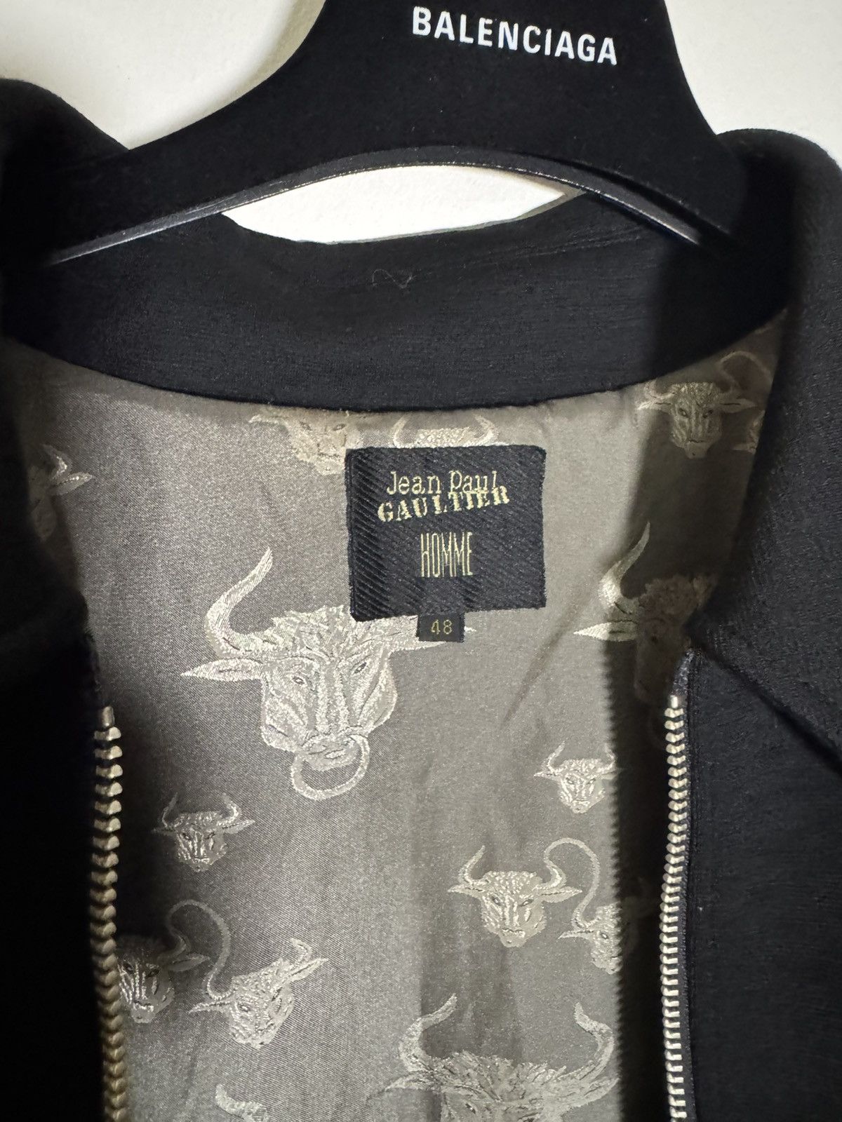 Jean Paul Gaultier JPG F/W1994 Bull Wool Jacket Size US M / EU 48-50 / 2 - 24 Thumbnail