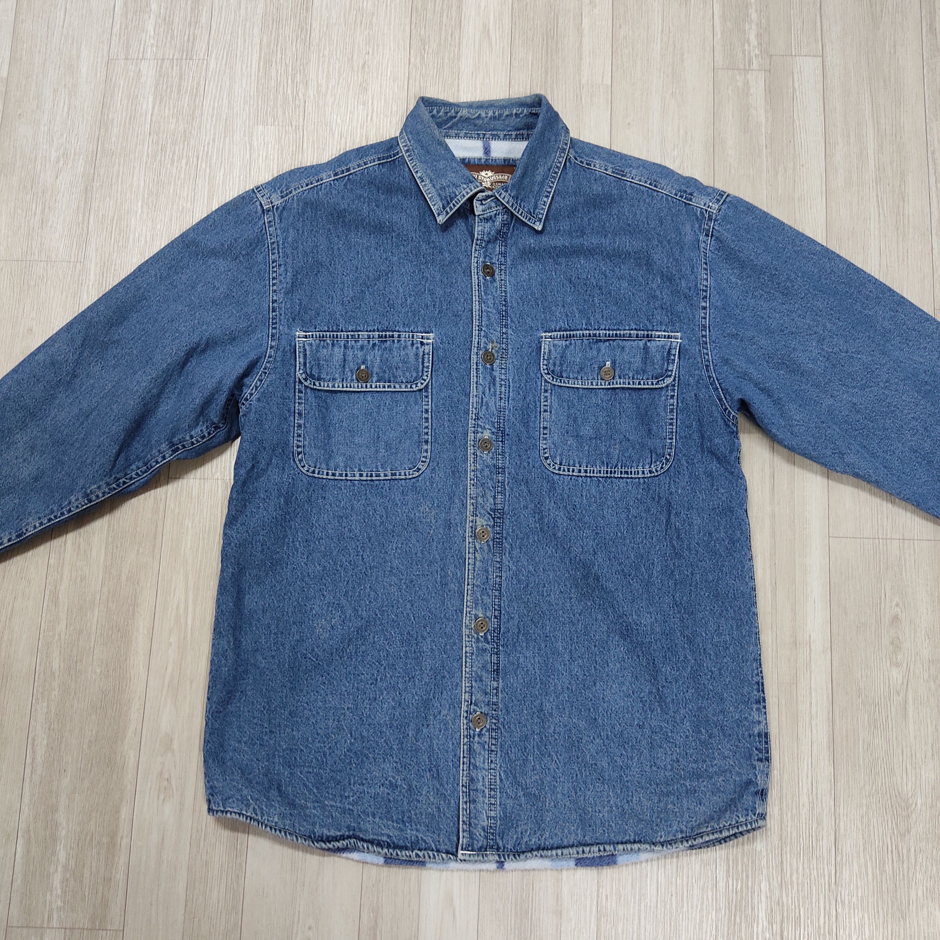Levi's × Vintage Vintage Levi's Fleece Lined Denim Shirt Jacket Size US M / EU 48-50 / 2 - 4 Thumbnail