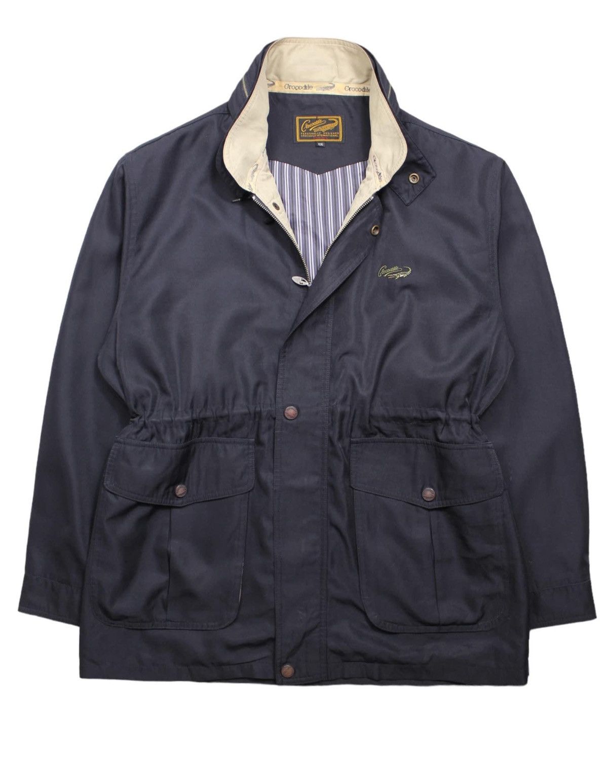 image of Vintage Crocodile Parka Jacket in Navy, Men's (Size XL)