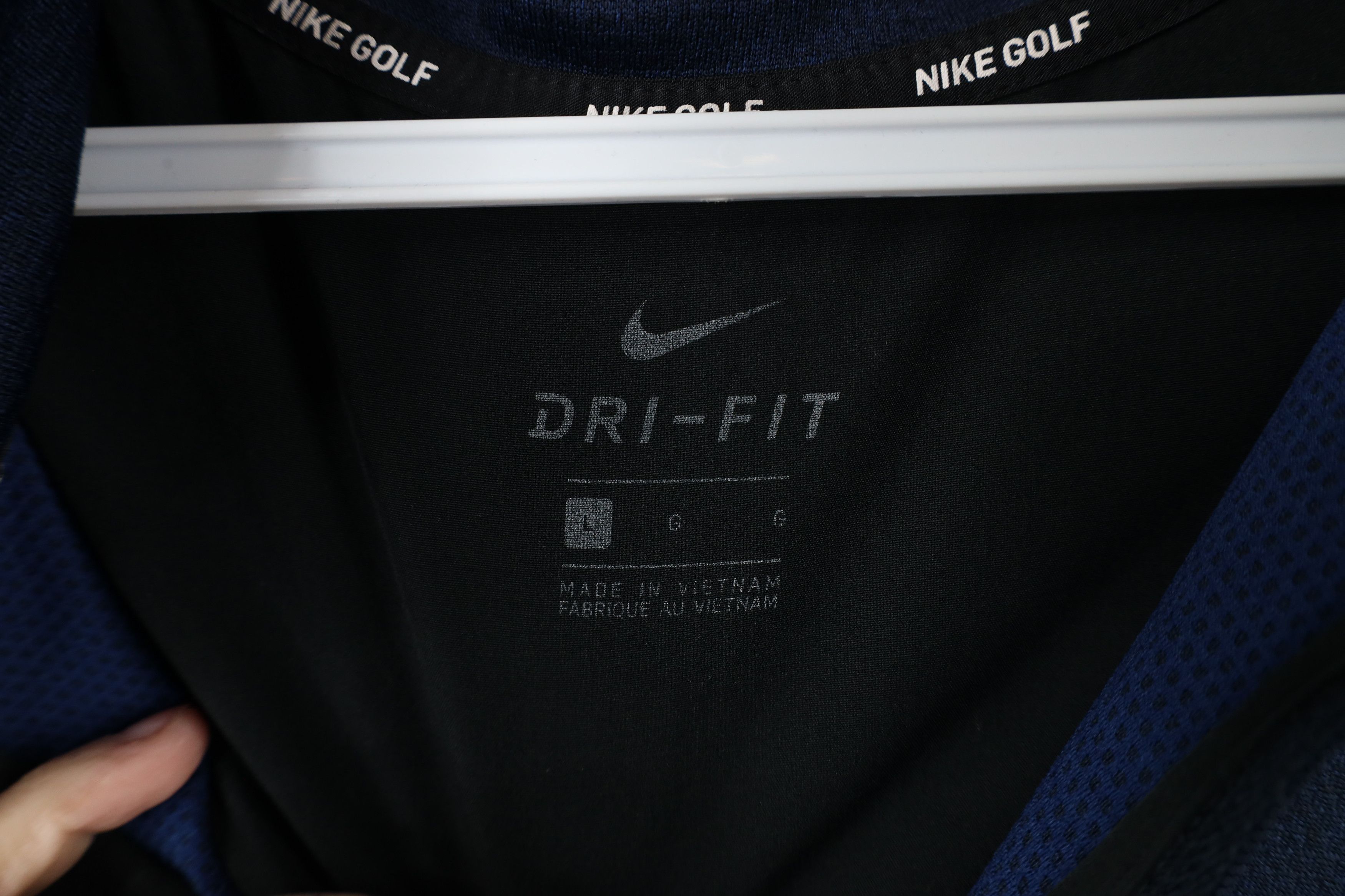 Nike × Vintage Nike Golf Dry Core Cover Up Pullover Jacket Top Blue Black Size US L / EU 52-54 / 3 - 8 Thumbnail