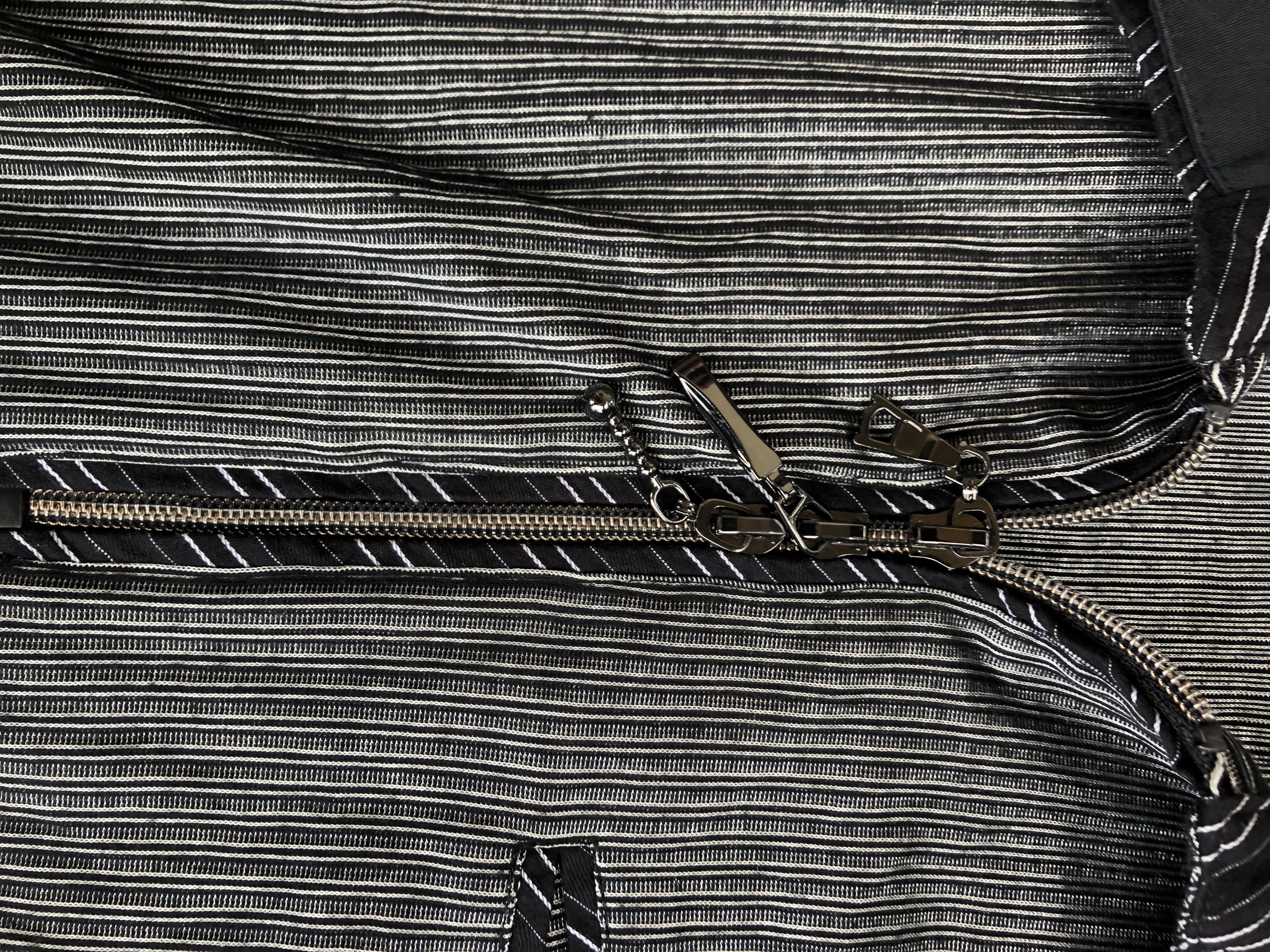 If Six Was Nine 2000s Double Layer Collar Zipper Avail Vkei Style Size US L / EU 52-54 / 3 - 6 Thumbnail