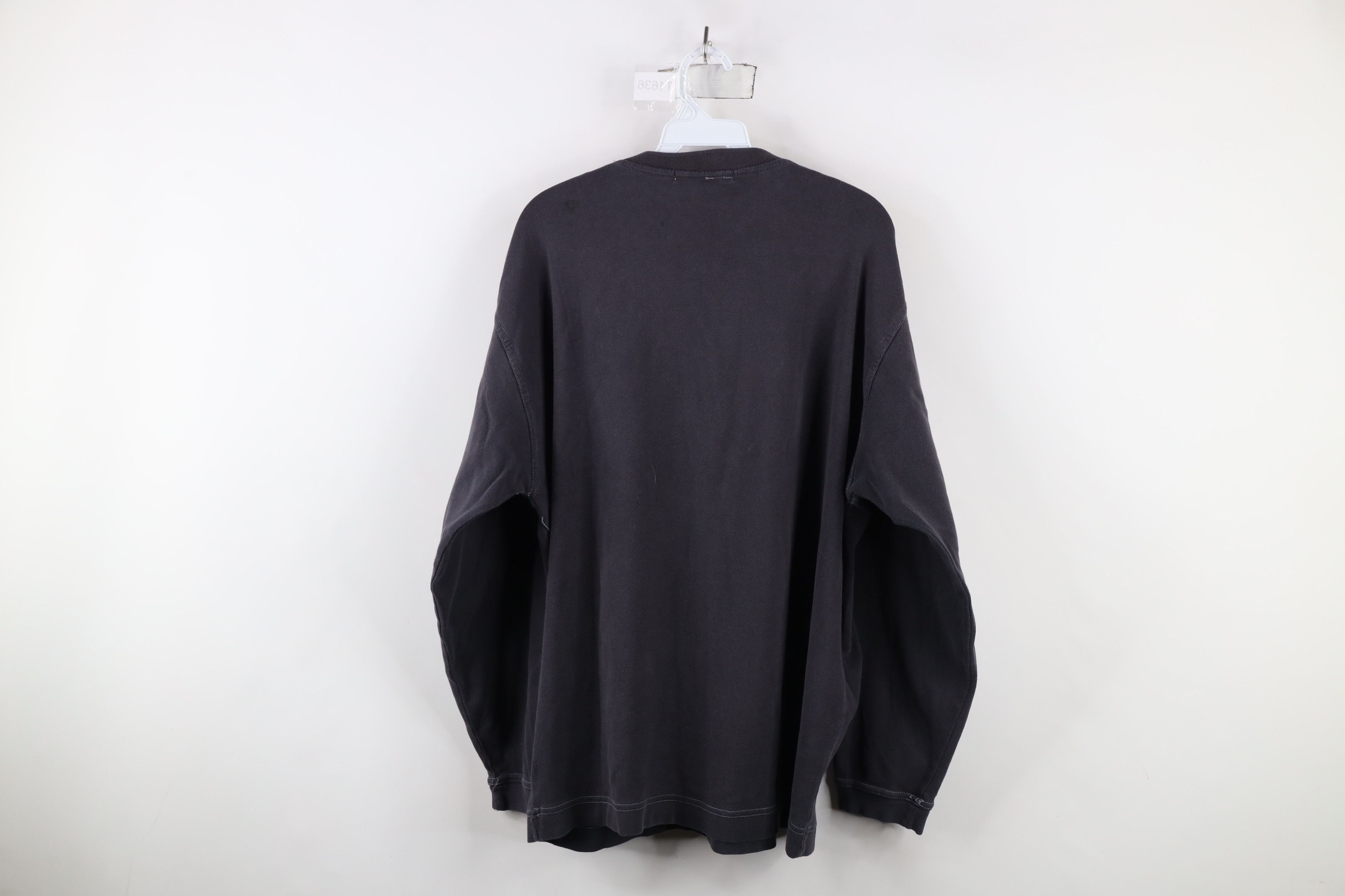 Vintage Vintage 90s Streetwear Blank Heavyweight Long Sleeve T-Shirt Size US L / EU 52-54 / 3 - 10 Thumbnail