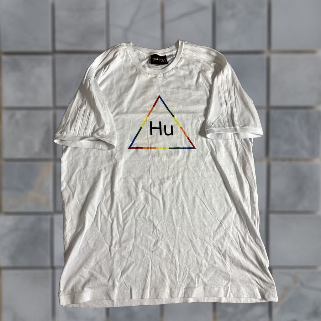 Adidas adidas Human Race Infinite Species Graphic Tee T-Shirt Mens XL White Size US XL / EU 56 / 4 - 1 Thumbnail