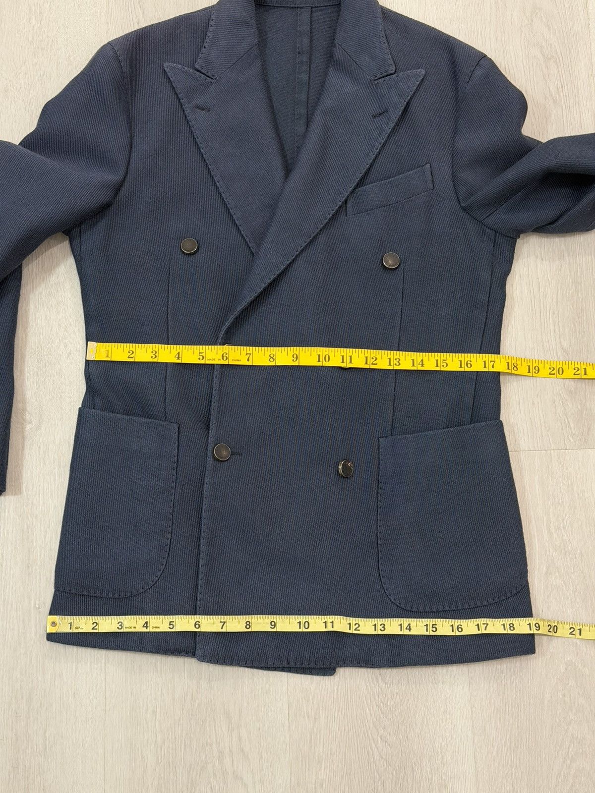 Boglioli Boglioli K Jacket 46 Italy Double Breasted Blazer R4302Q Size 46R - 11 Thumbnail