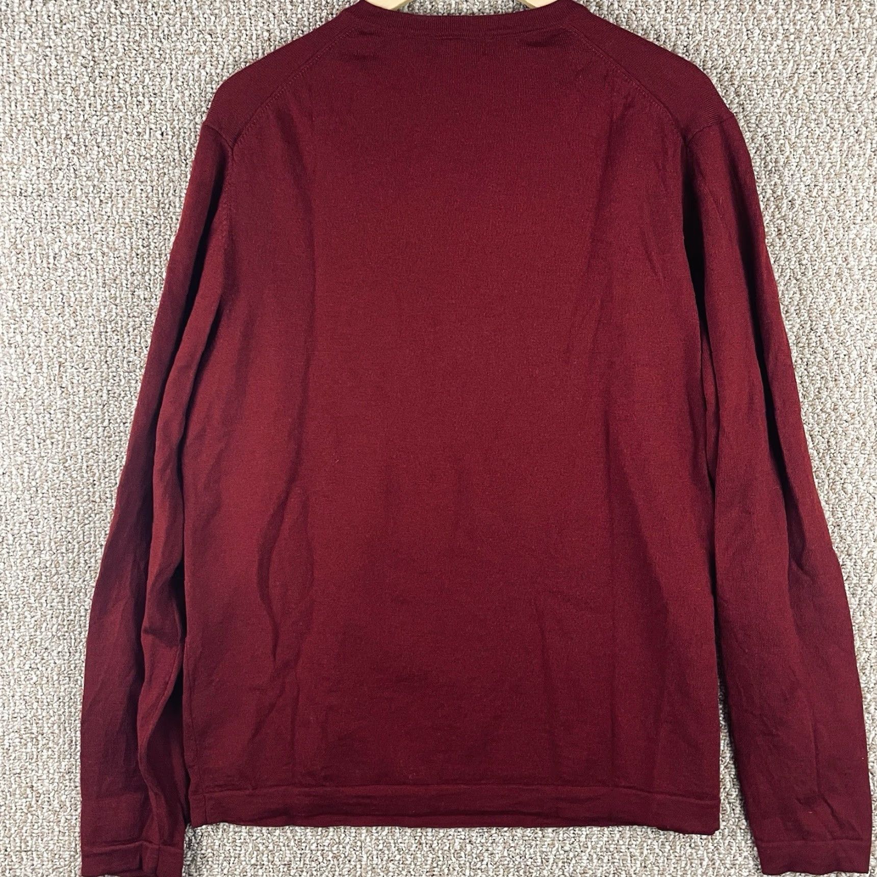 Eddie Bauer Eddie Bauer Sweater Men’s XL Red 100% Merino Wool Lightweight Casual Office T595 Size US XL / EU 56 / 4 - 3 Thumbnail