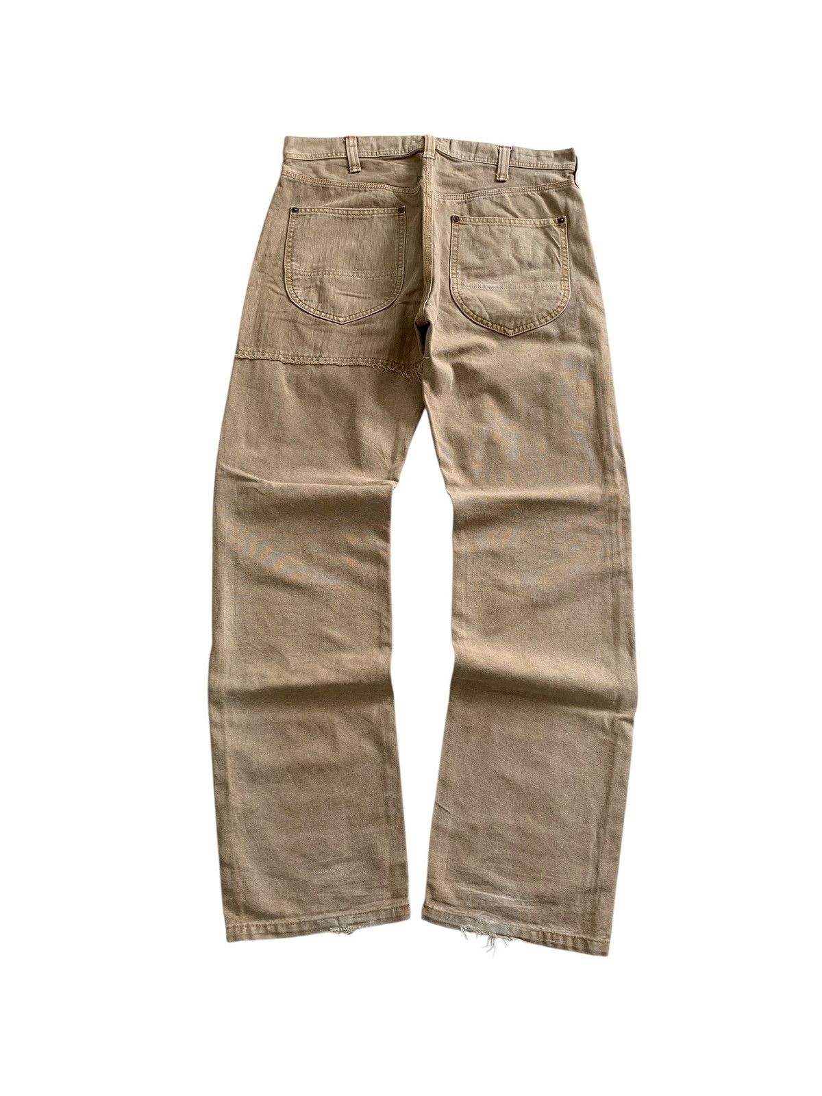 Japanese Brand Spellbound Domingo Co Canvas Duck Patchwork HBT Pants Size US 32 / EU 48 - 8 Thumbnail
