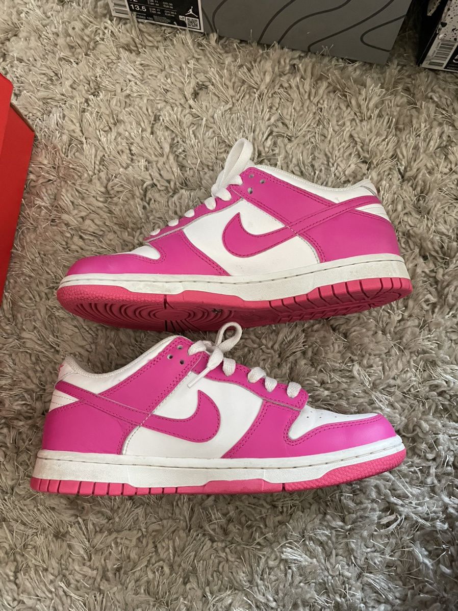 Nike Nike Dunk Low Laser Fushsia Size US 5.5 / EU 38 - 3 Thumbnail
