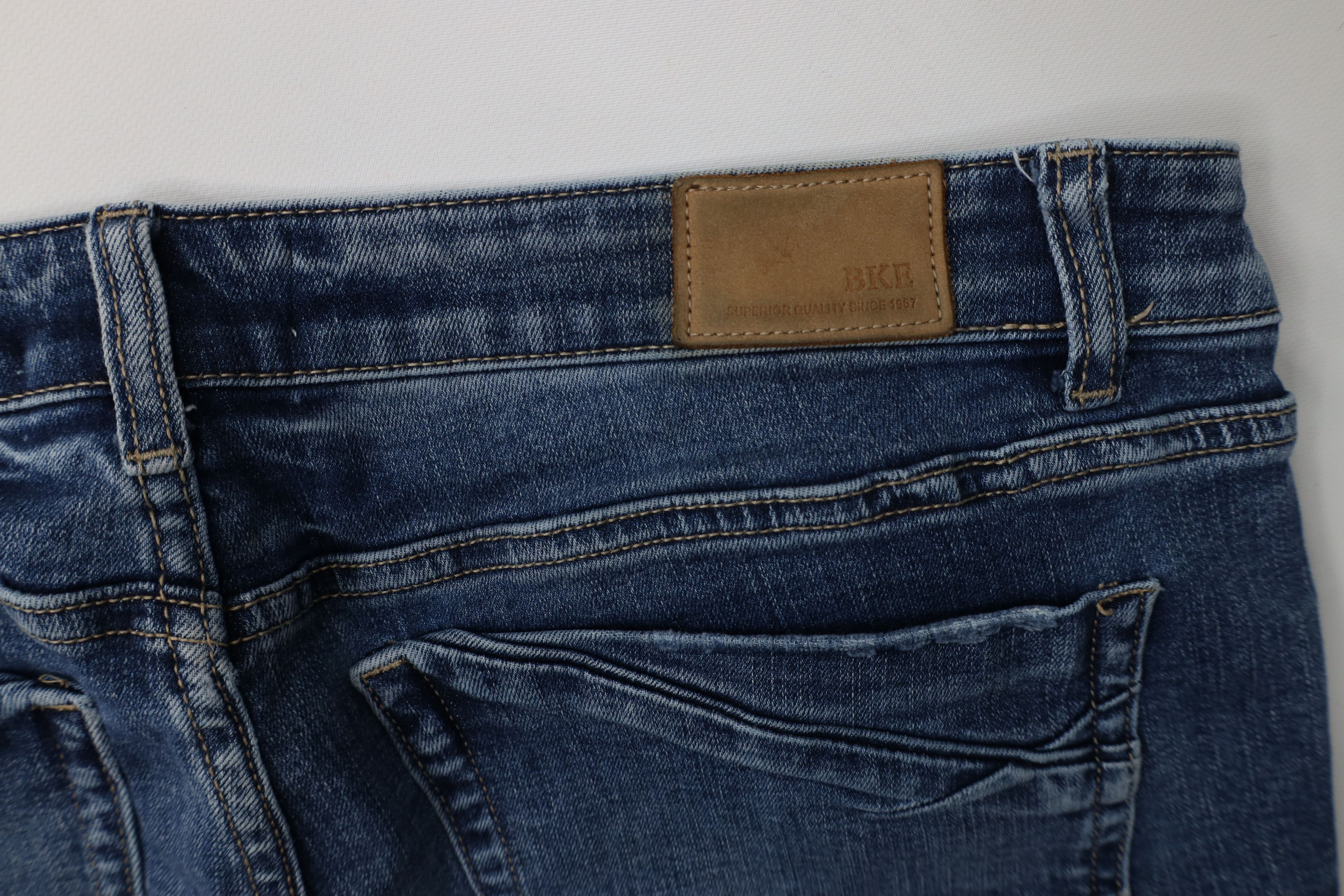 Vintage Buckle BKE Stella Slim Fit Low Rise Skinny Leg Jeans Blue Size 33" - 14 Thumbnail