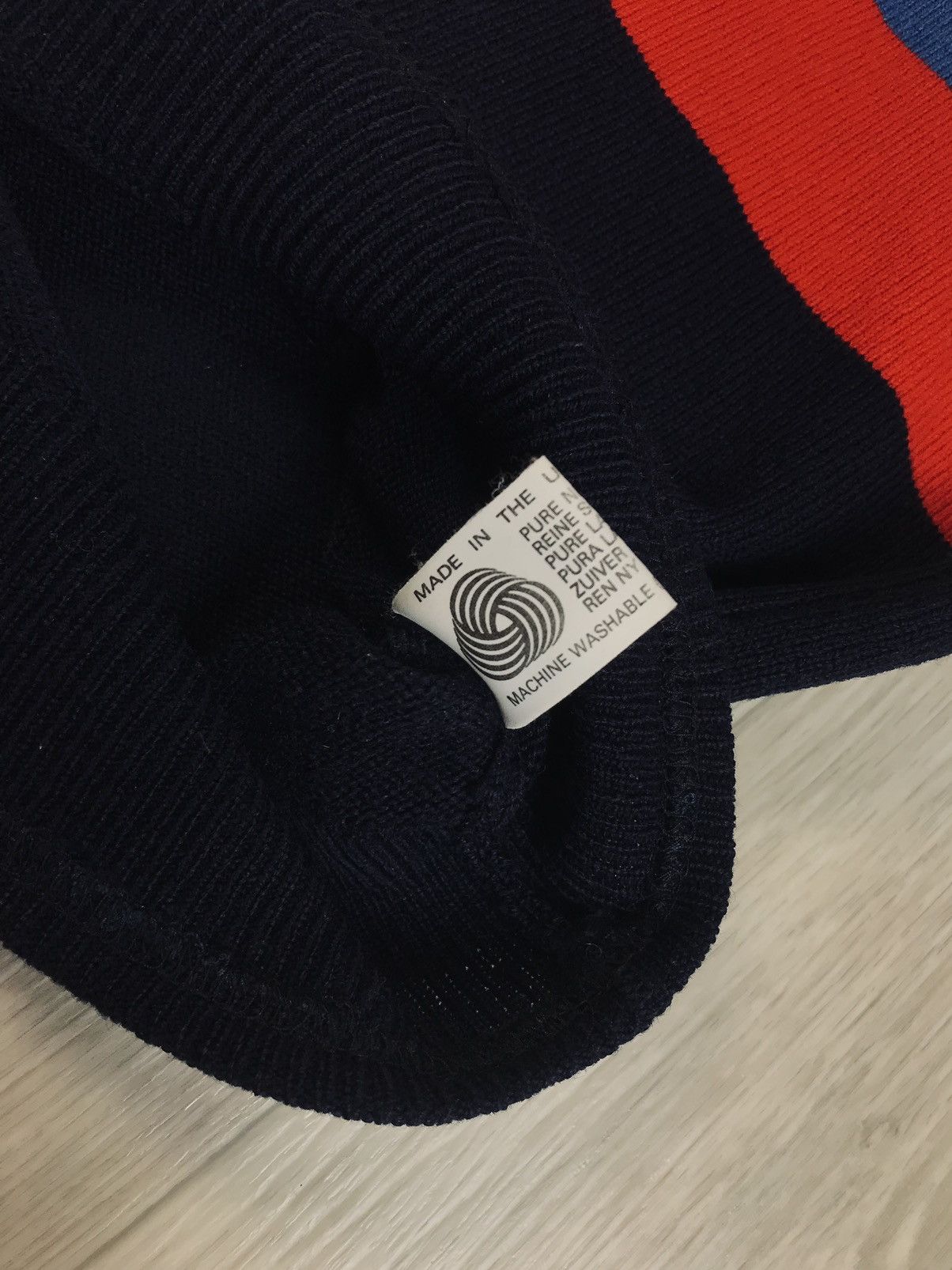Burberry Burberry Sport Knit Sweater Red Navy Blue Border Ladies Size M / US 6-8 / IT 42-44 - 7 Thumbnail