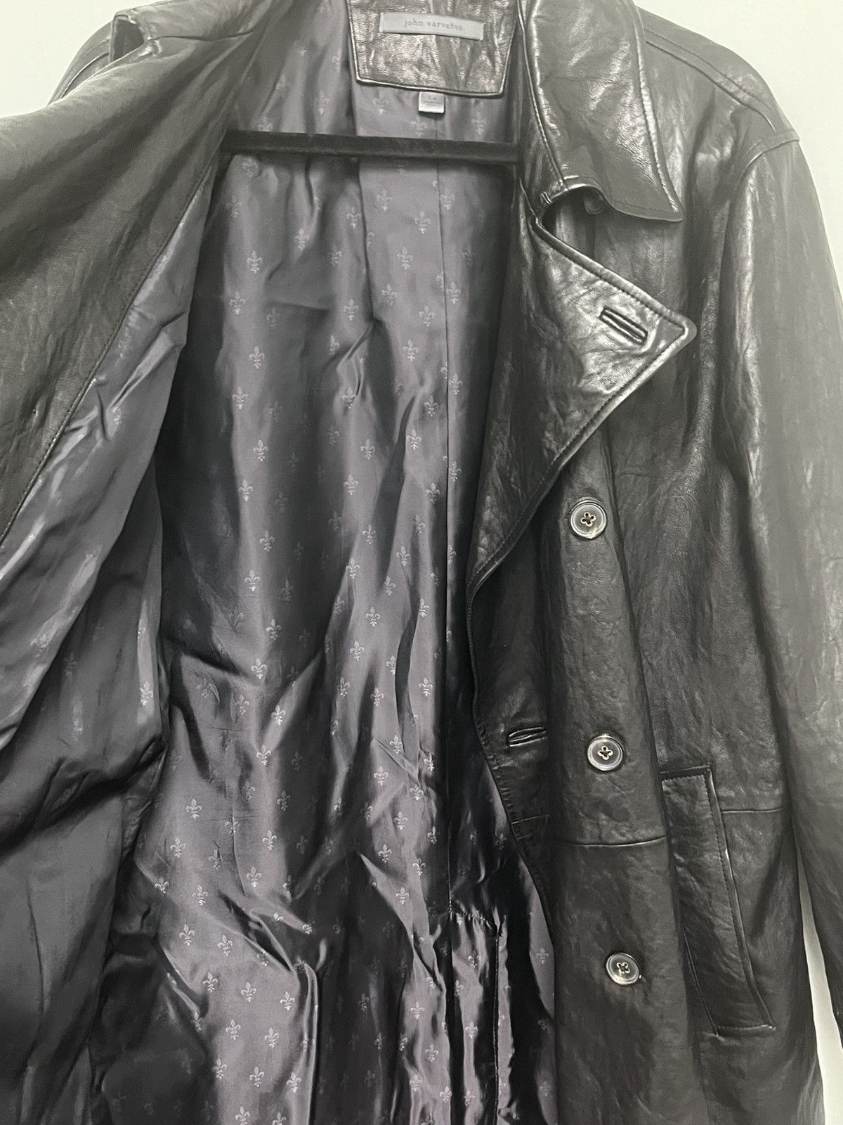 John Varvatos Leather trench coat. 48 Size US M / EU 48-50 / 2 - 9 Thumbnail