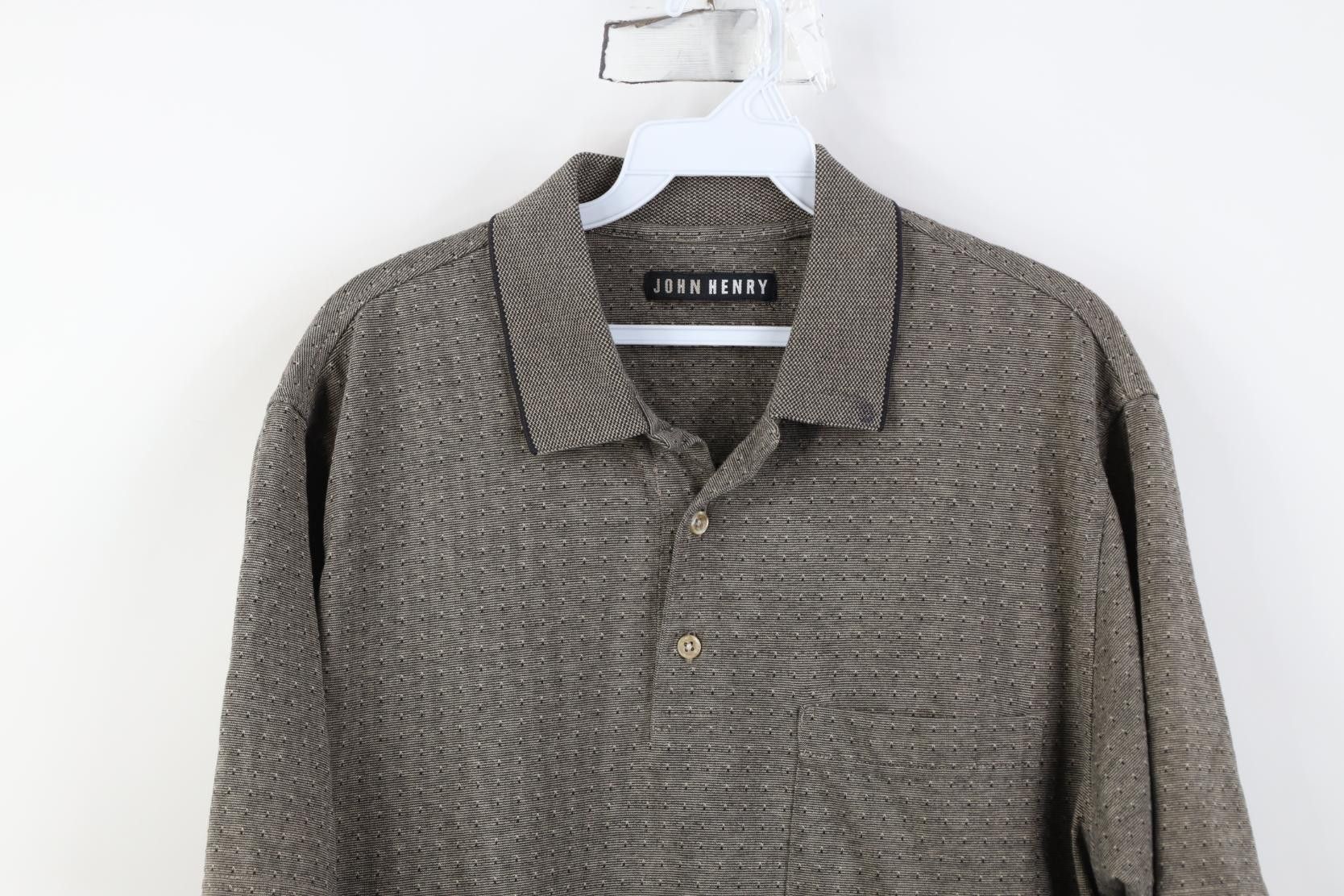 Vintage Vintage 90s Streetwear Geometric Collared Golf Polo Shirt Size US L / EU 52-54 / 3 - 2 Thumbnail