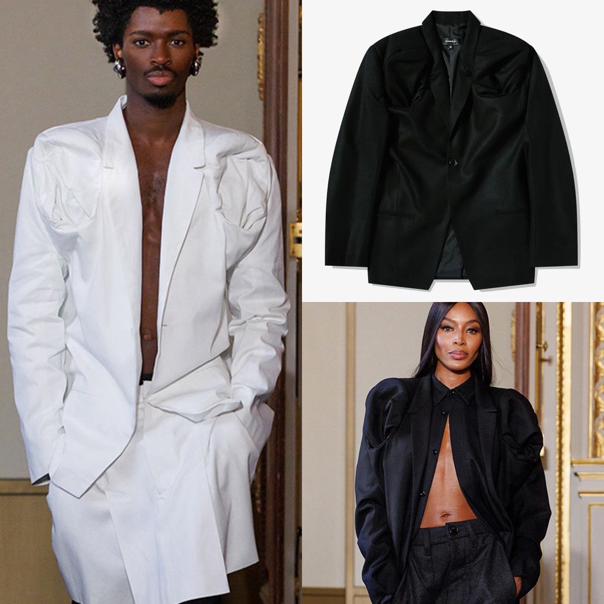 Other Torisheju Horned Blazer Jacket SS24 Unisex Blk OS Size US M / EU 48-50 / 2 - 1 Thumbnail