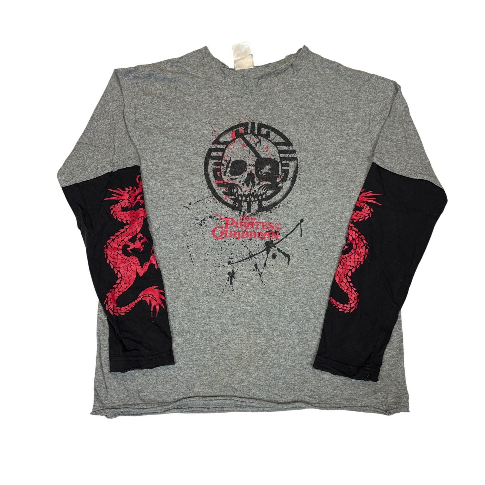 Disney × Vintage VTG Disney Pirates of the Caribbean Shirt Dragon Medium Y2K Size US M / EU 48-50 / 2 - 1 Thumbnail