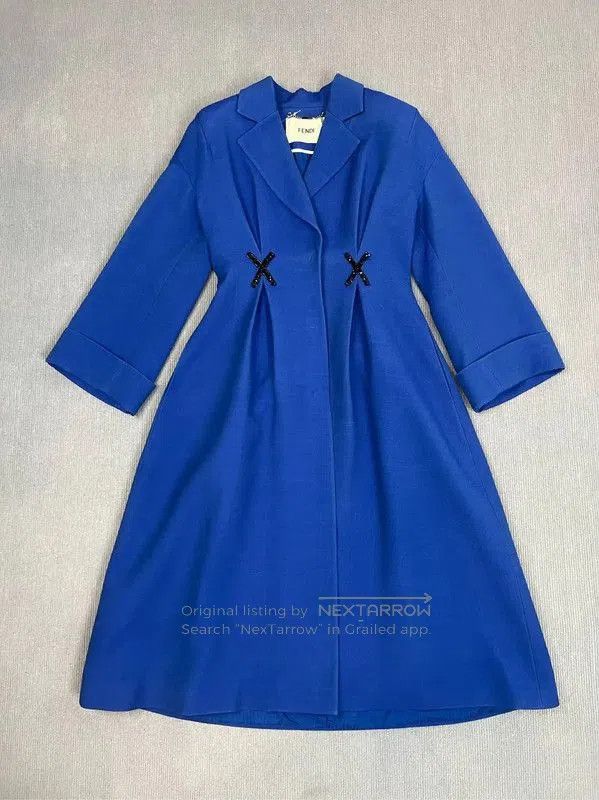 Fendi Fendi Blue Polyester Women's Dress XS . Size XS / US 0-2 / IT 36-38 - 1 Thumbnail