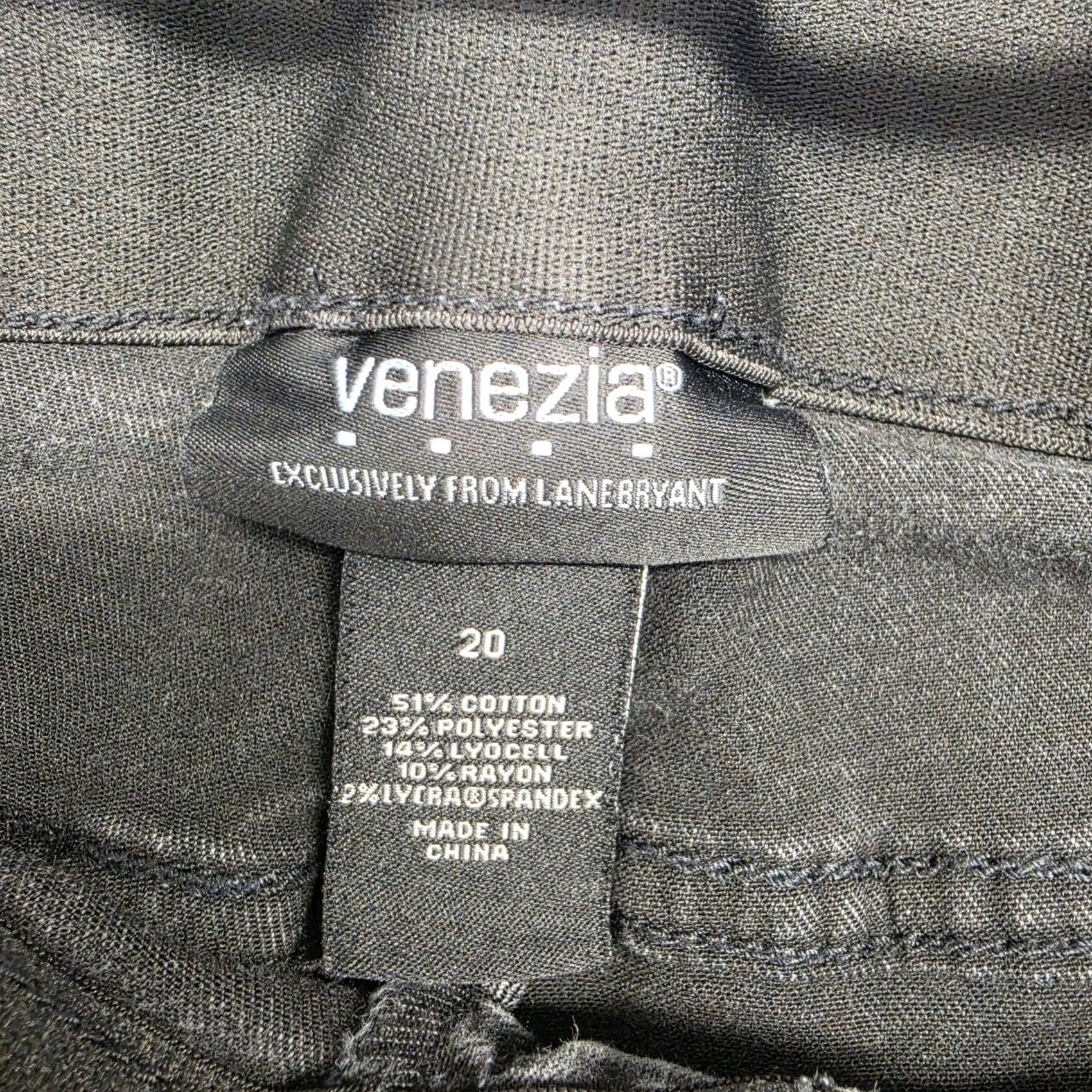 Denime Venezia Lane Bryant Black Skinny Jeans Womens Plus Size 20 Stretch Denim Pants Size 42" / US 20 - 3 Thumbnail