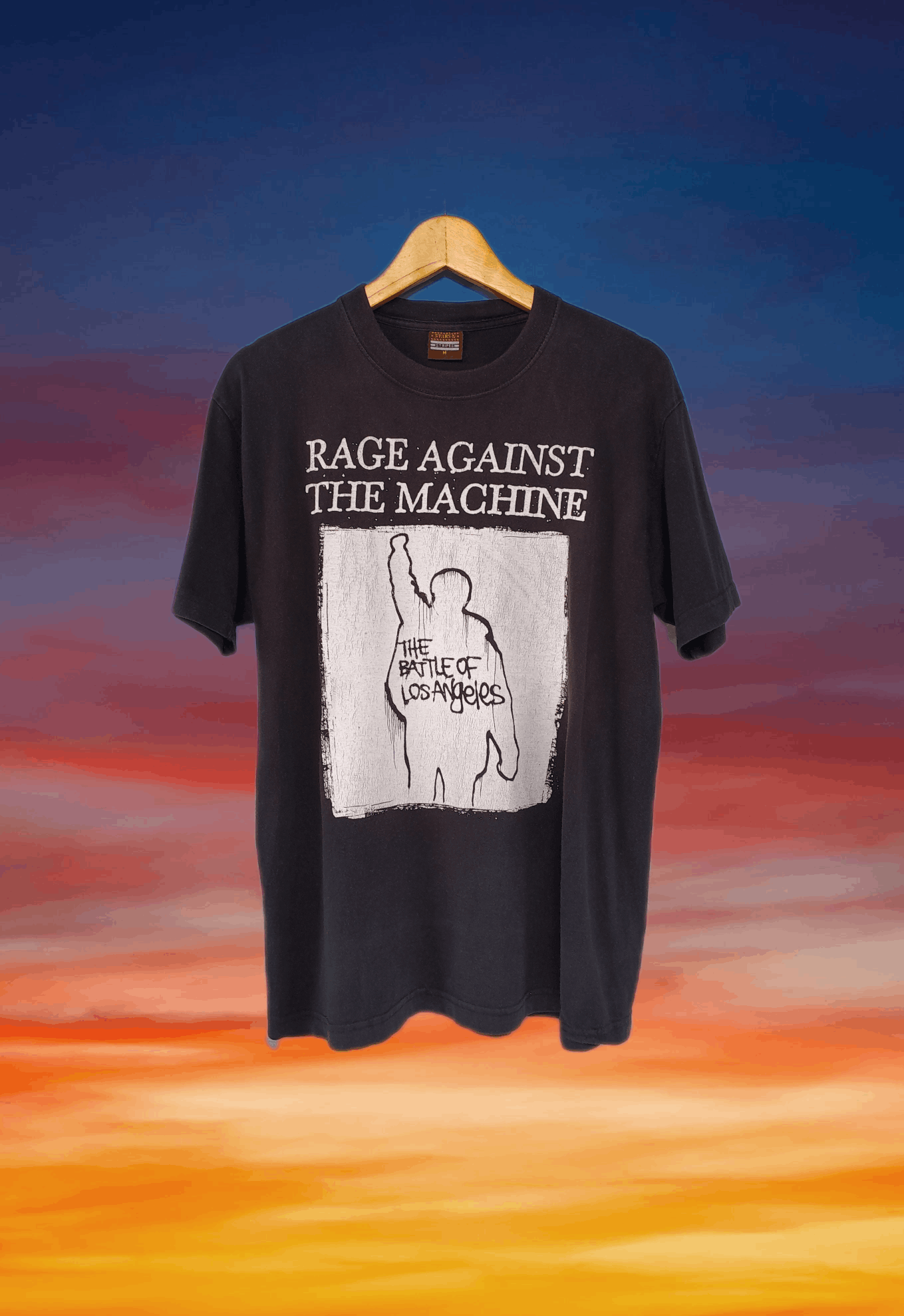 image of Vintage Rage Against The Machine The Battle Of Los Angeles in Black, Men's (Size Medium)