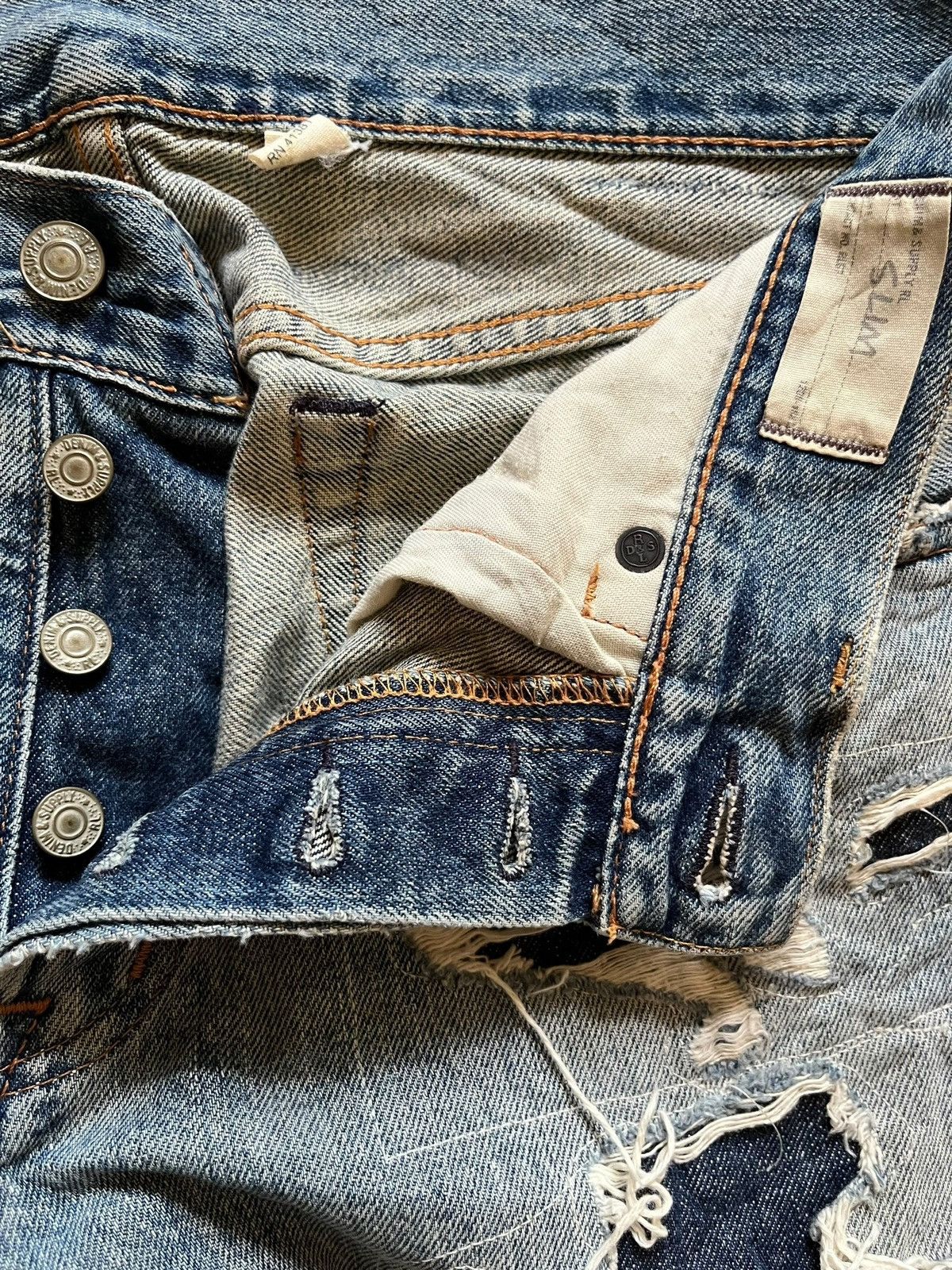 Denim & Supply Ralph Lauren Vintage D&S Ralph Lauren Bartacks Patches Distressed Jeans Size US 31 - 3 Thumbnail