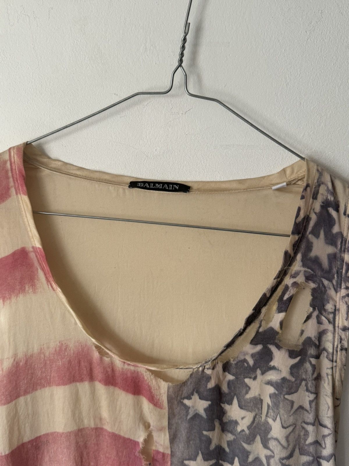 Balmain Rare Balmain SS11 100% Silk Safety Pin USA Tank (Decarnin) Size US M / EU 48-50 / 2 - 2 Thumbnail